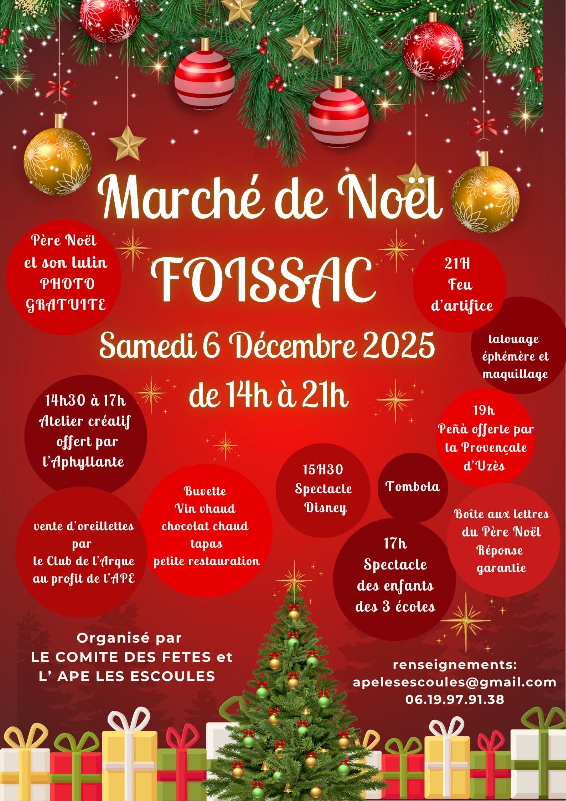 affiche Marché de Noël à Foissac