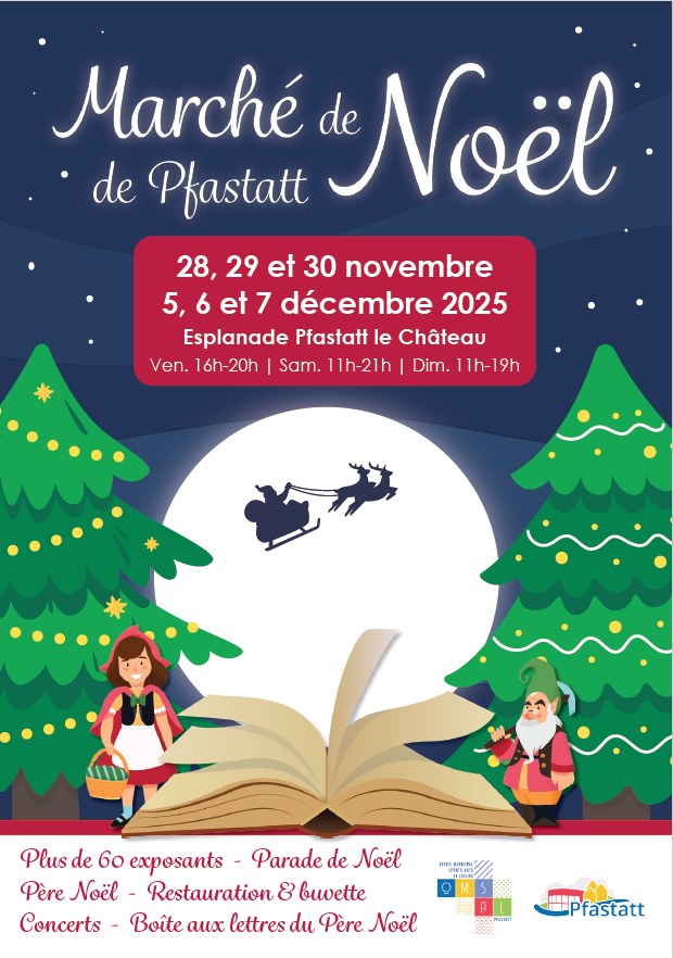 affiche Marché de Noël à Pfastatt