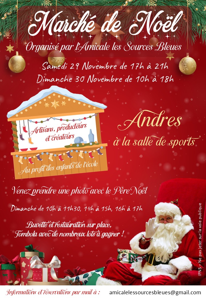 affiche Marché de Noël à Andres