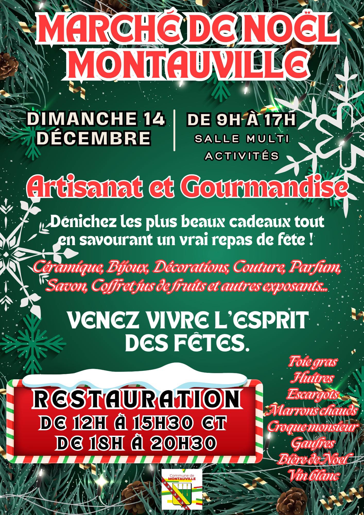 affiche Marché de Noël à Montauville