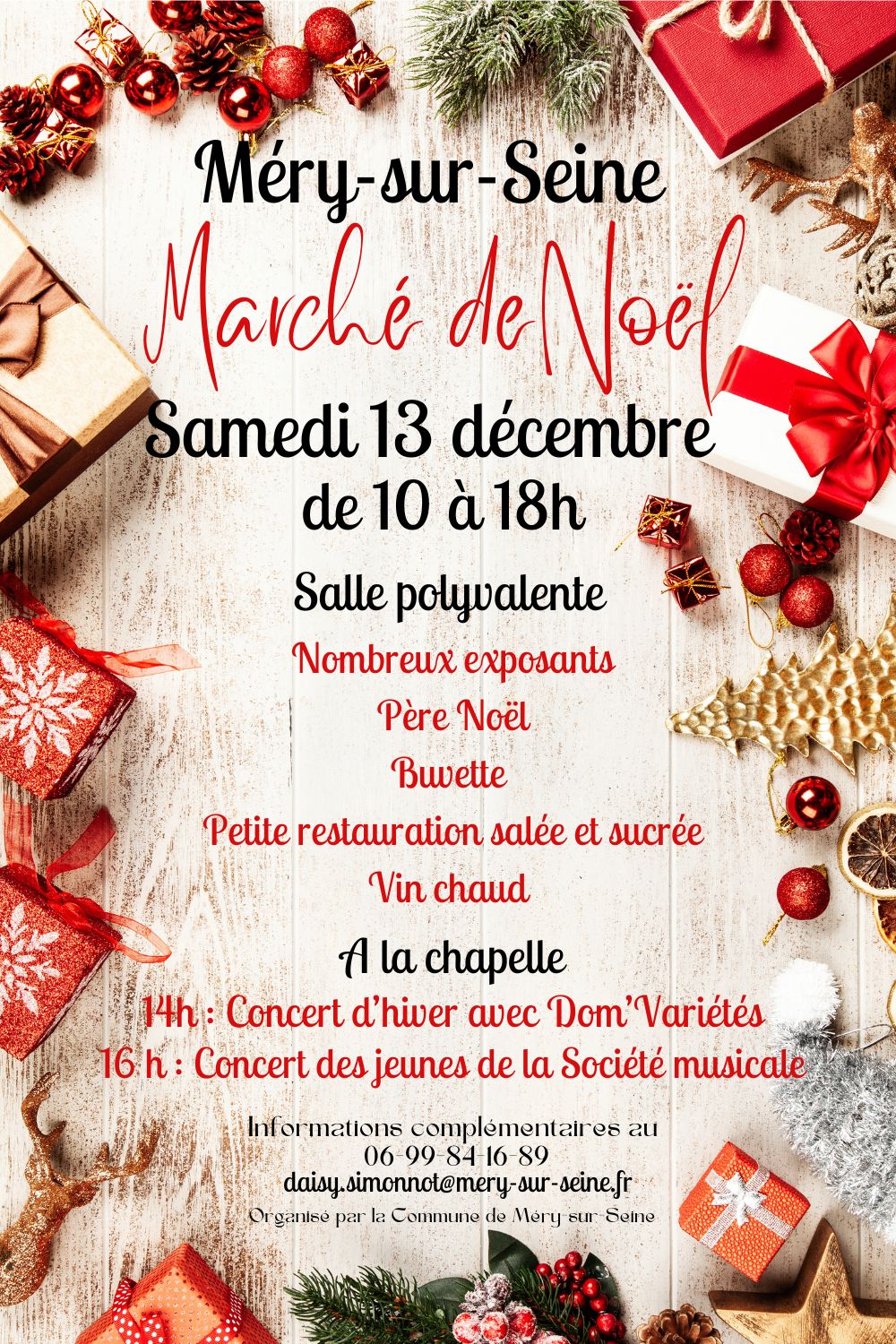 affiche Marché de Noël à  Méry-sur-Seine