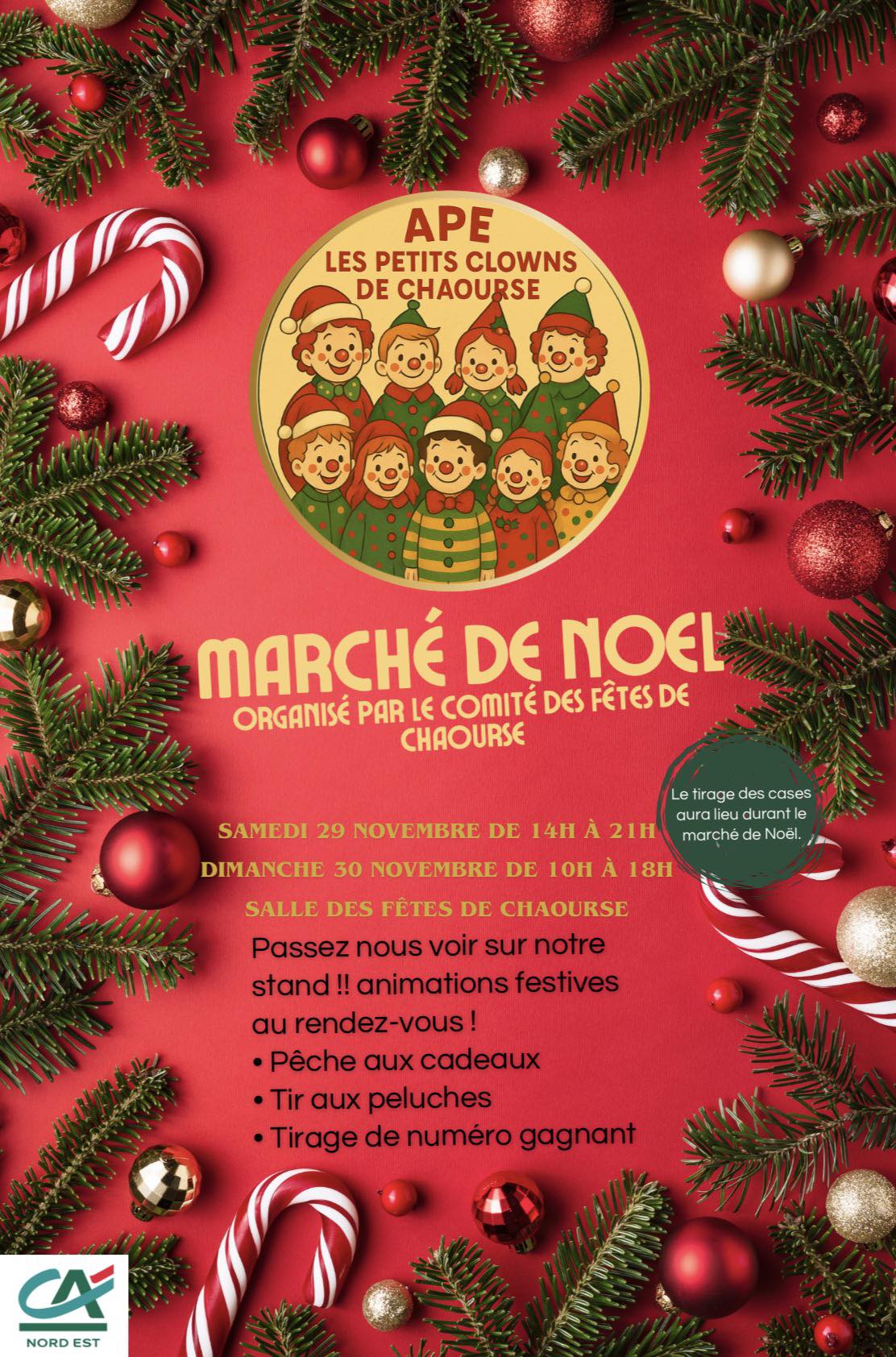 affiche Marché de Noel à Chaourse