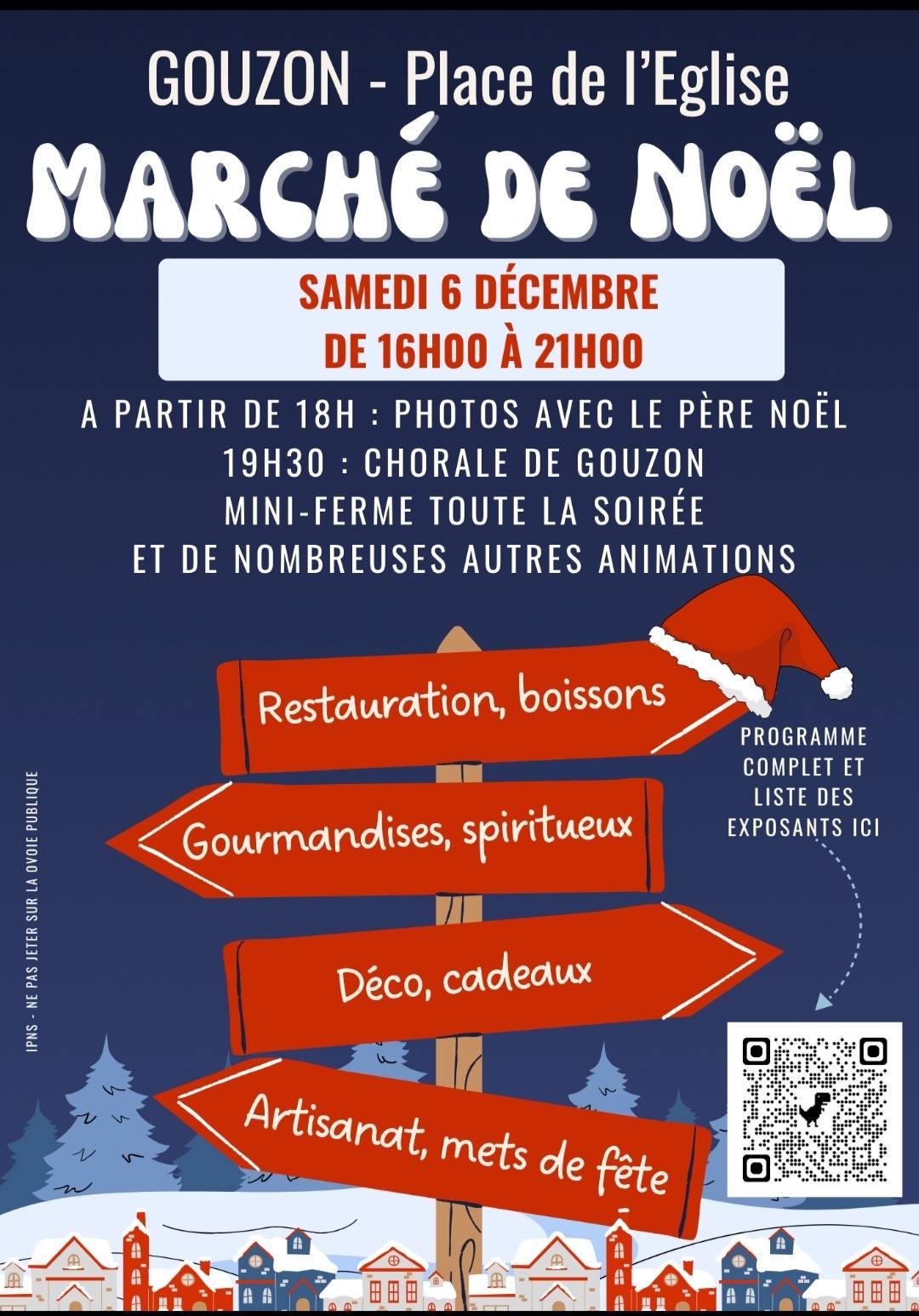 affiche Marché de Noël à  Gouzon