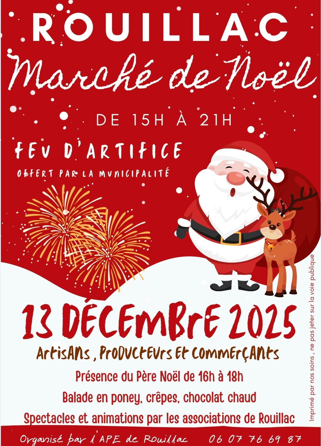 affiche Marché de Noël à  Rouillac