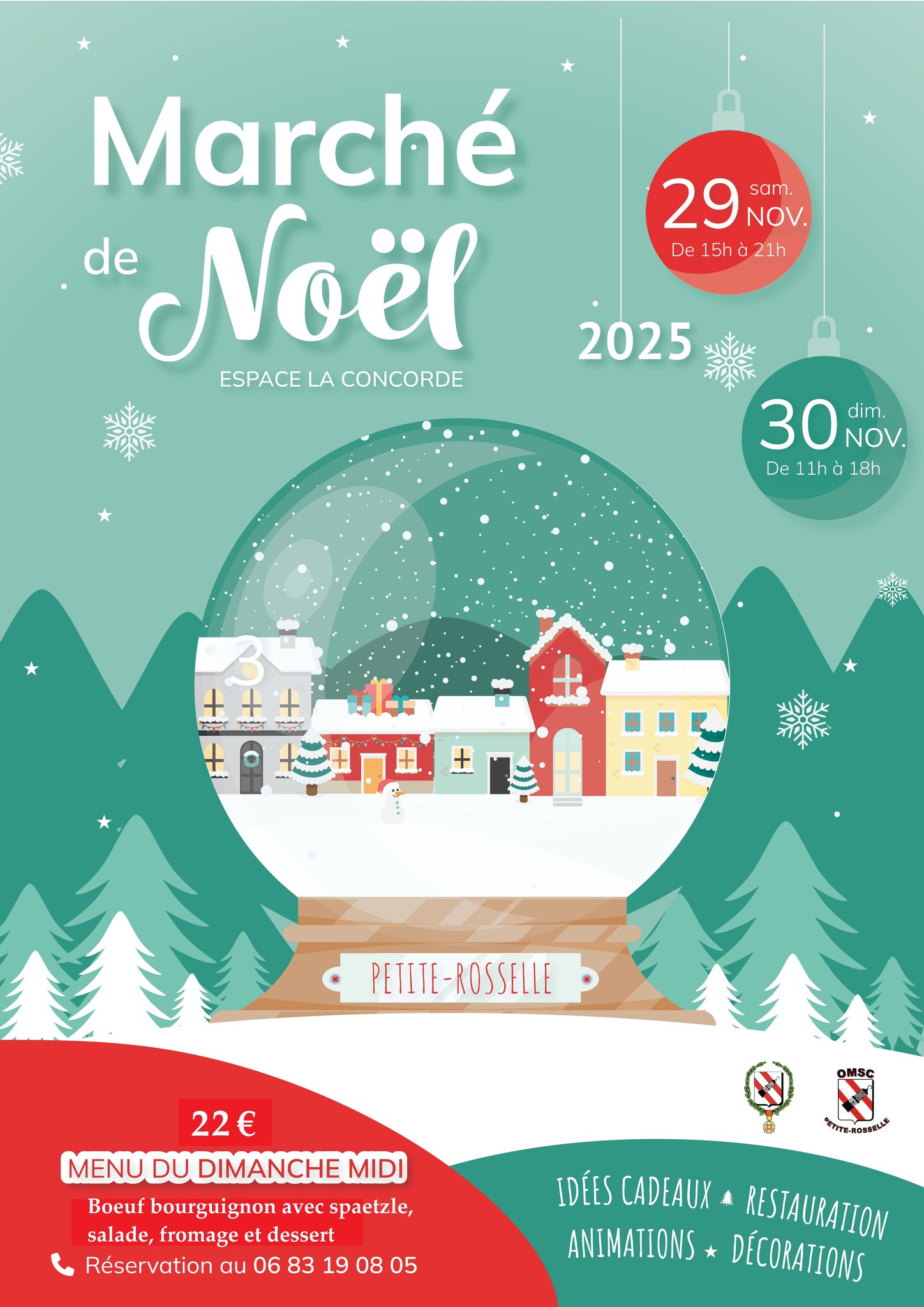 affiche Marché de Noël à  Petite-Rosselle