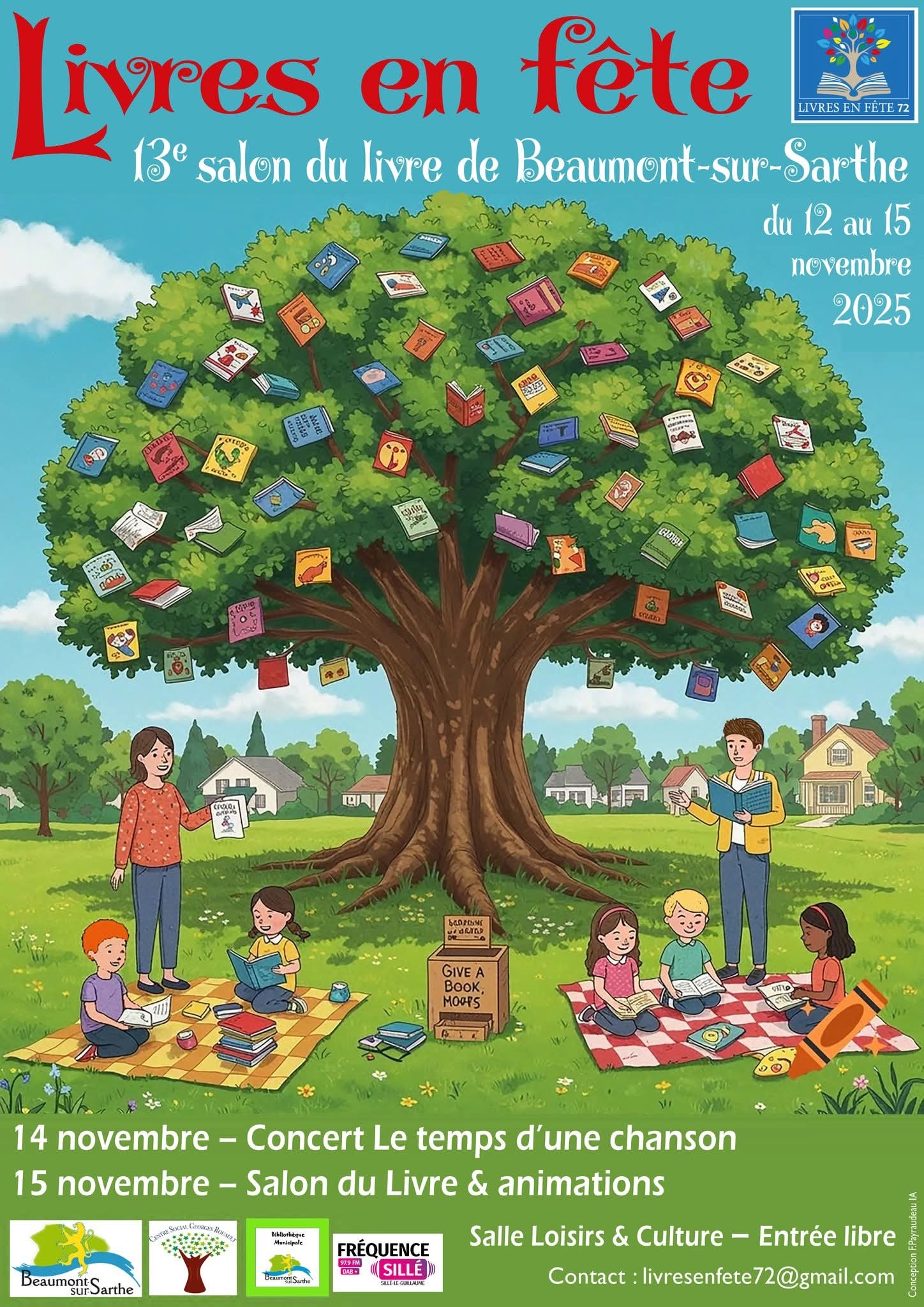 affiche Livres en fête à  Beaumont-sur-Sarthe