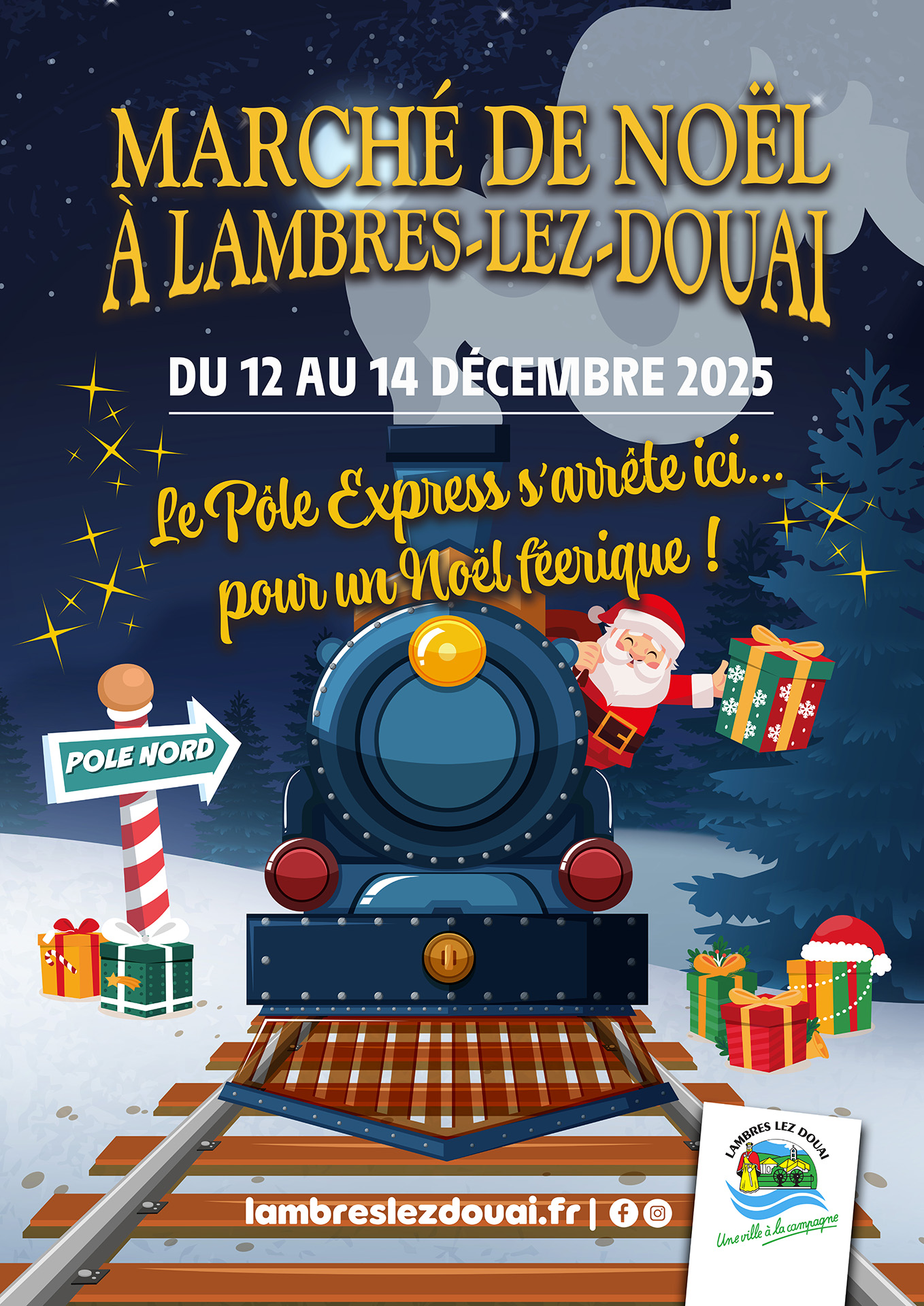 affiche Marché de Noël à Lambres-lez-Douai à  Lambres-lez-Douai