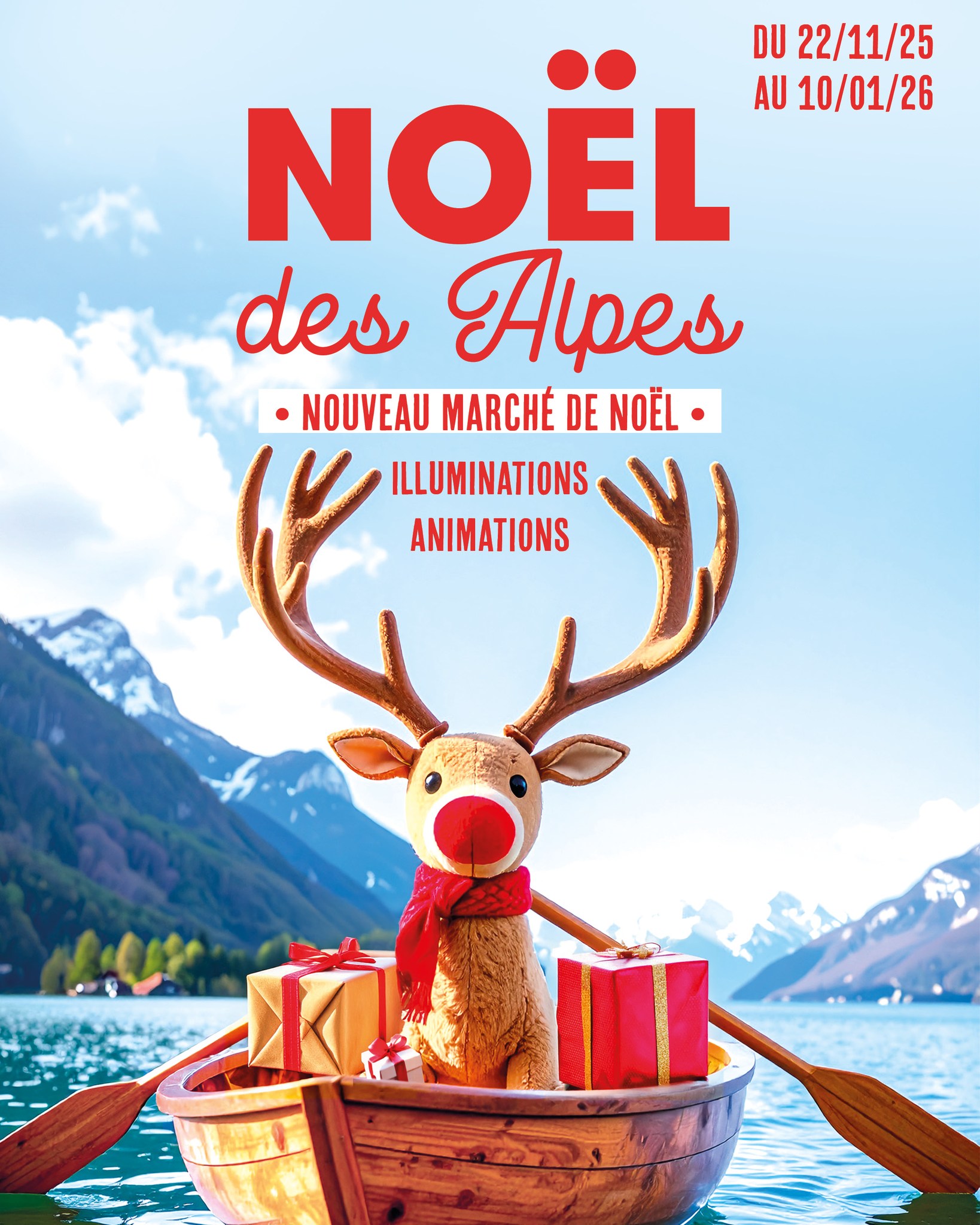 affiche Noël des Alpes à  Annecy
