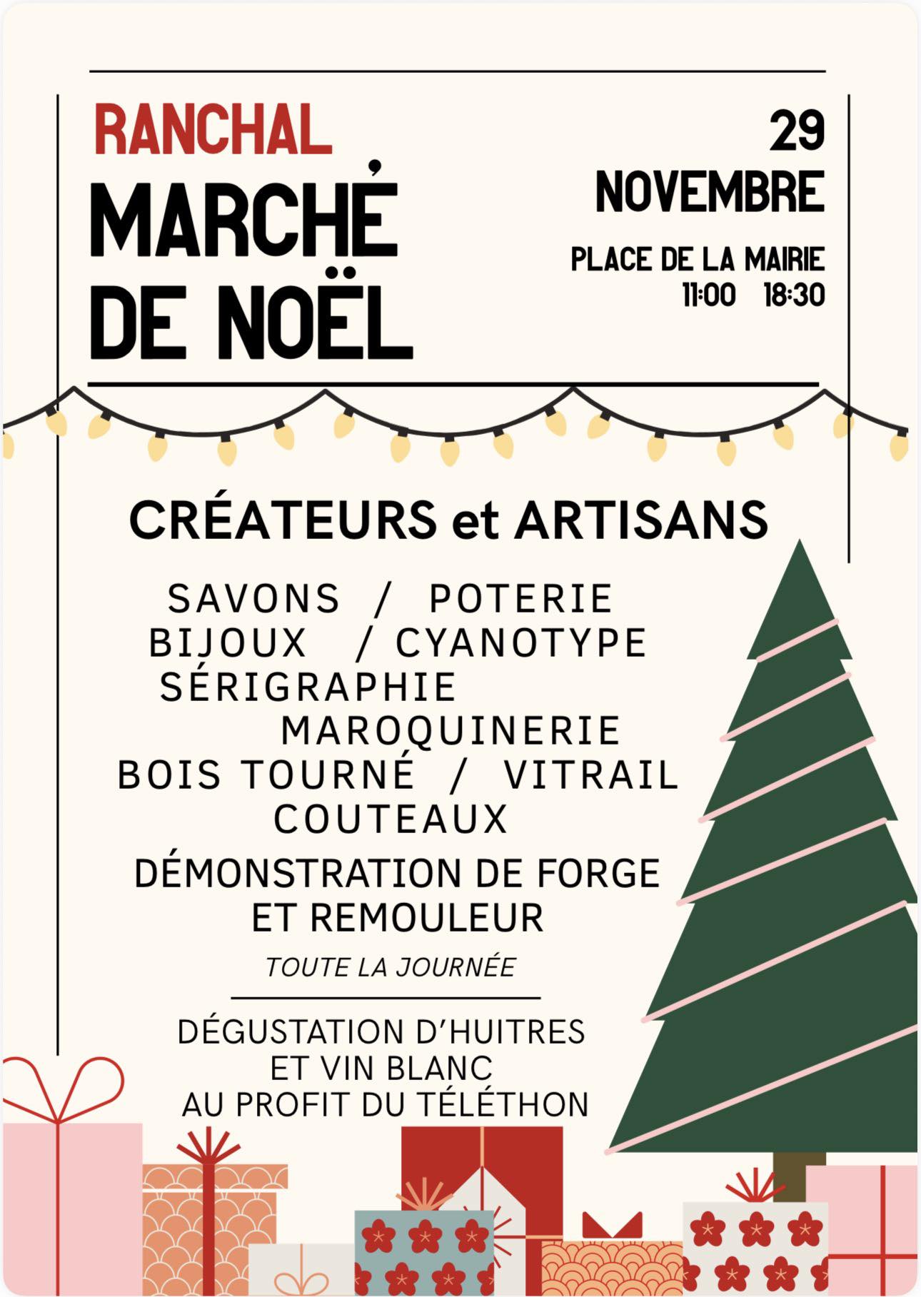affiche Marché de Noël à  Ranchal