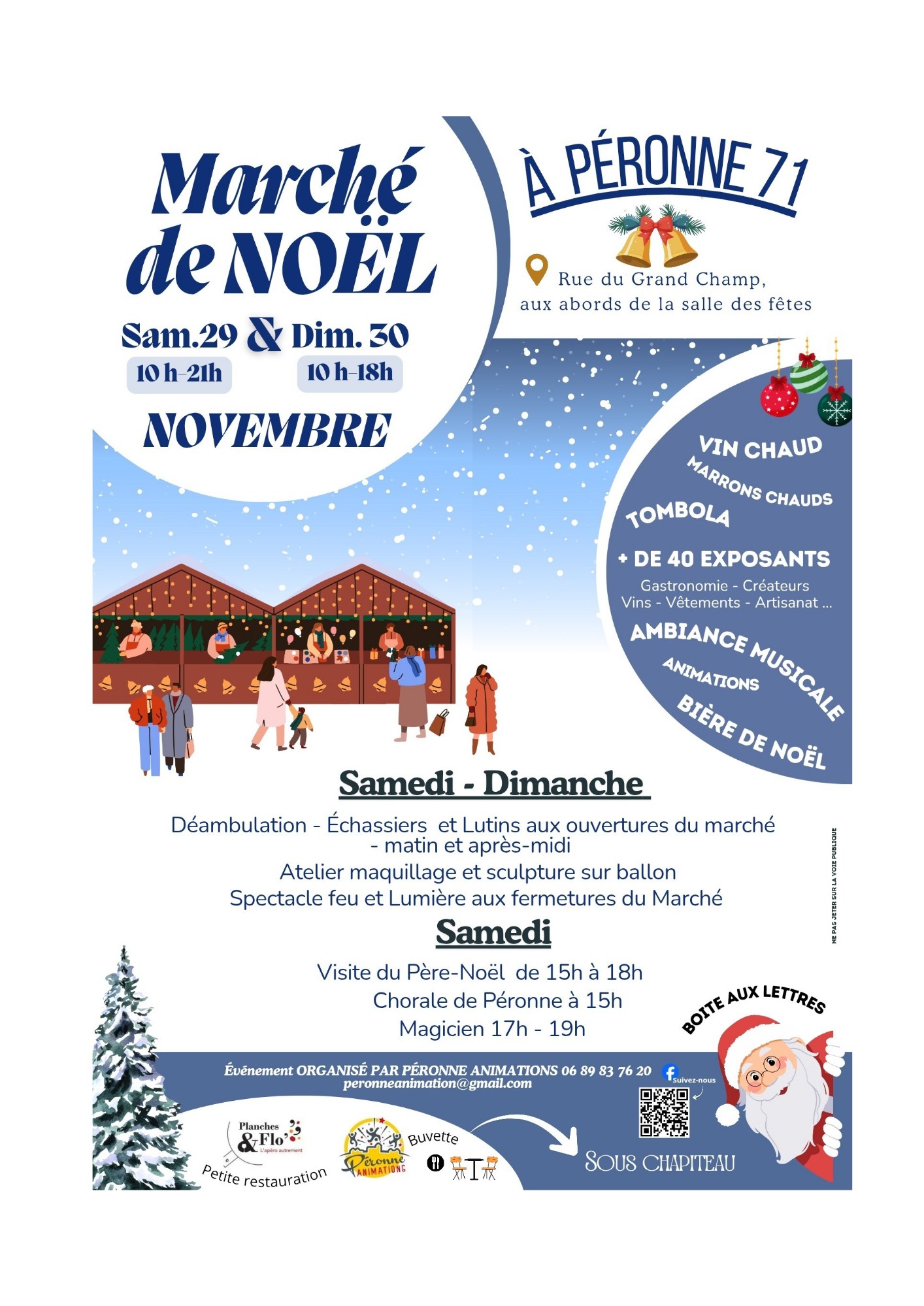affiche Marché de Noël à Péronne