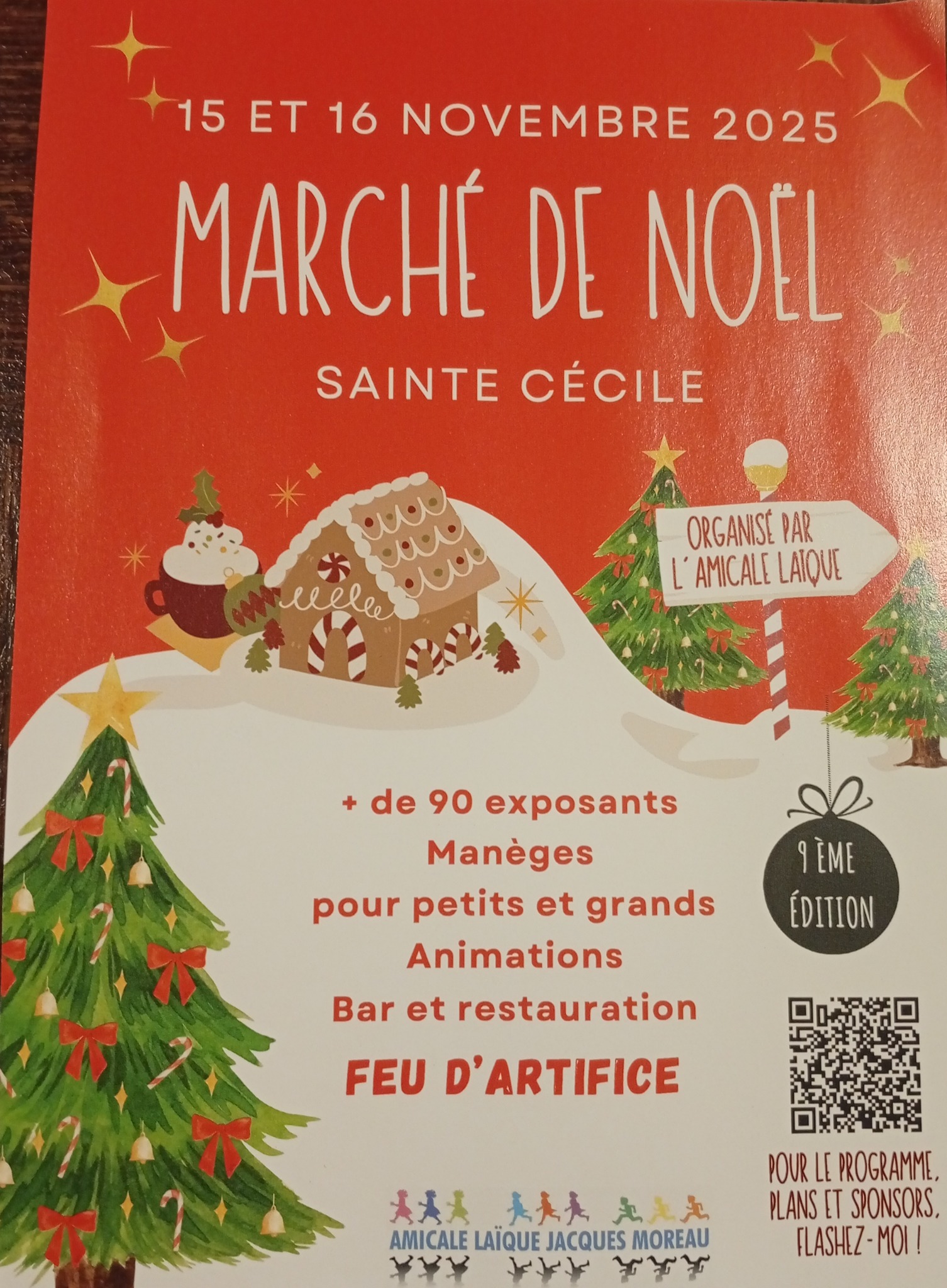 affiche 3e Marché de Noël à Sainte-Cécile