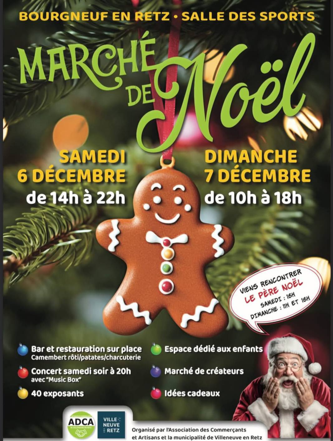 affiche Marché de Noël à  Bourgneuf-en-Retz