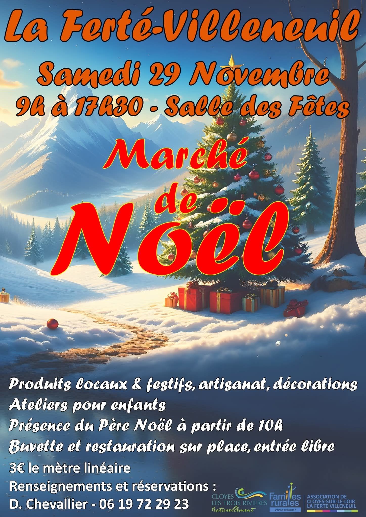 affiche Marché de Noël à La Ferté-Villeneuil