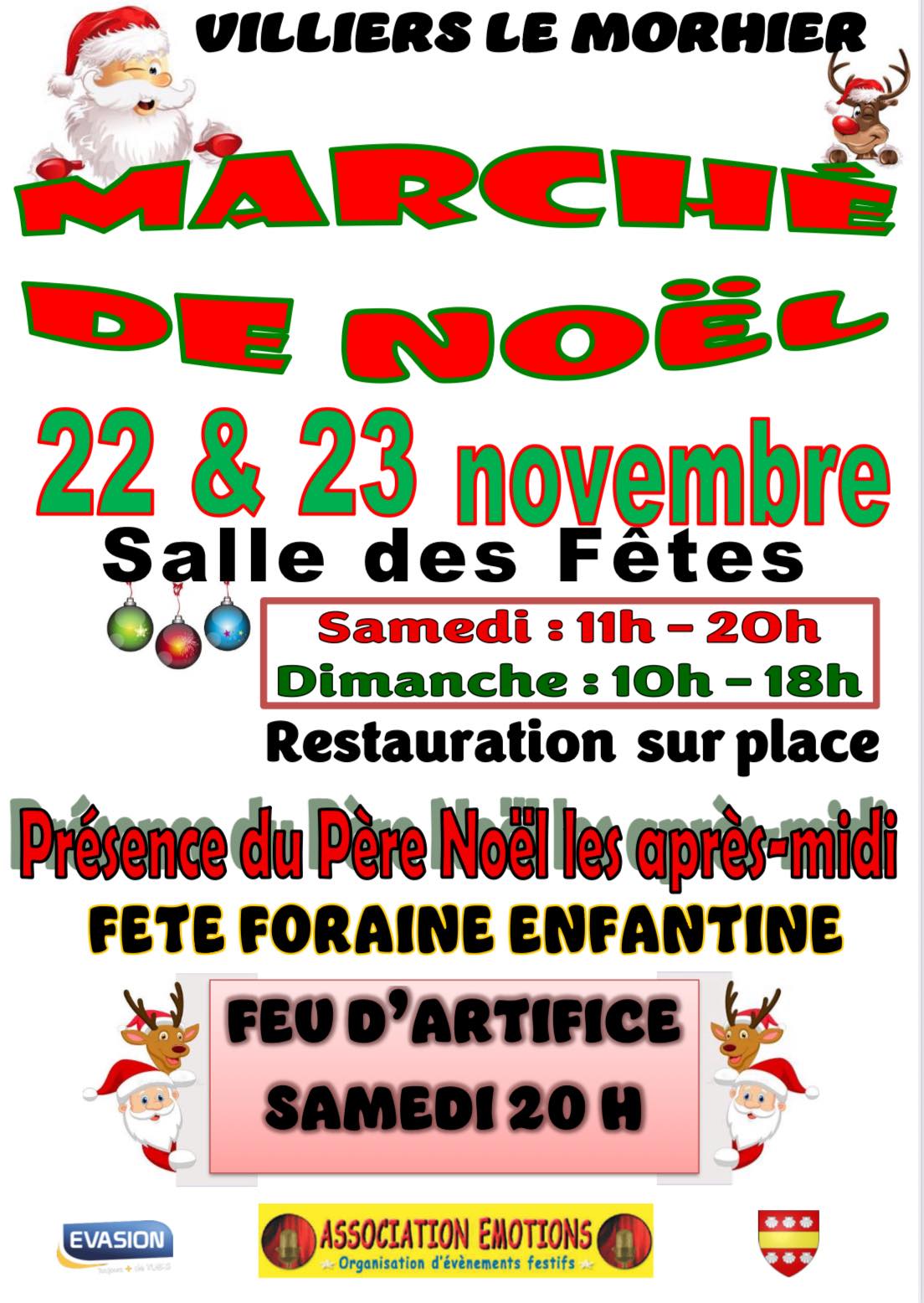 affiche Marché de Noël à  Villiers-le-Morhier