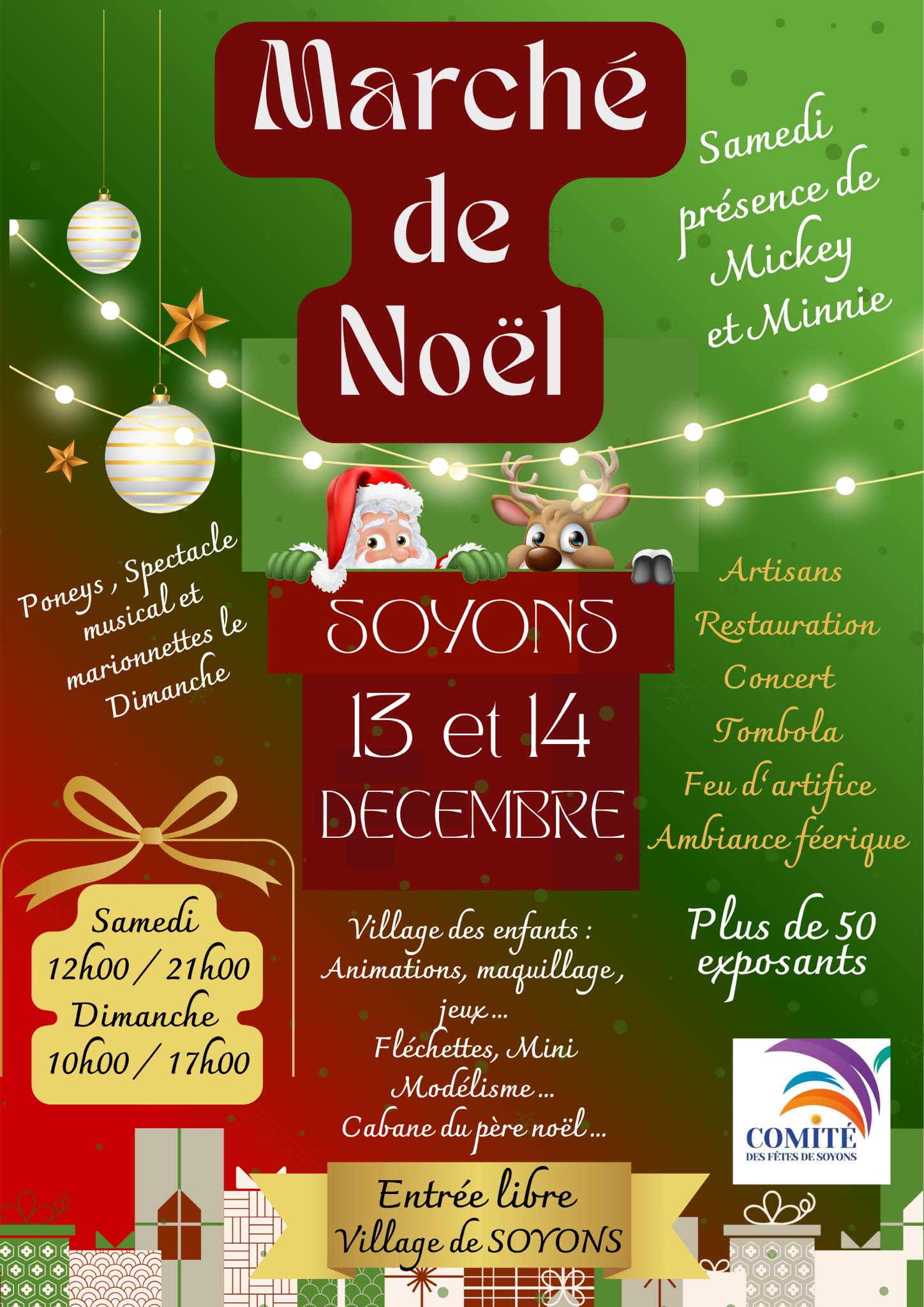 affiche Marché de Noël à  Soyons
