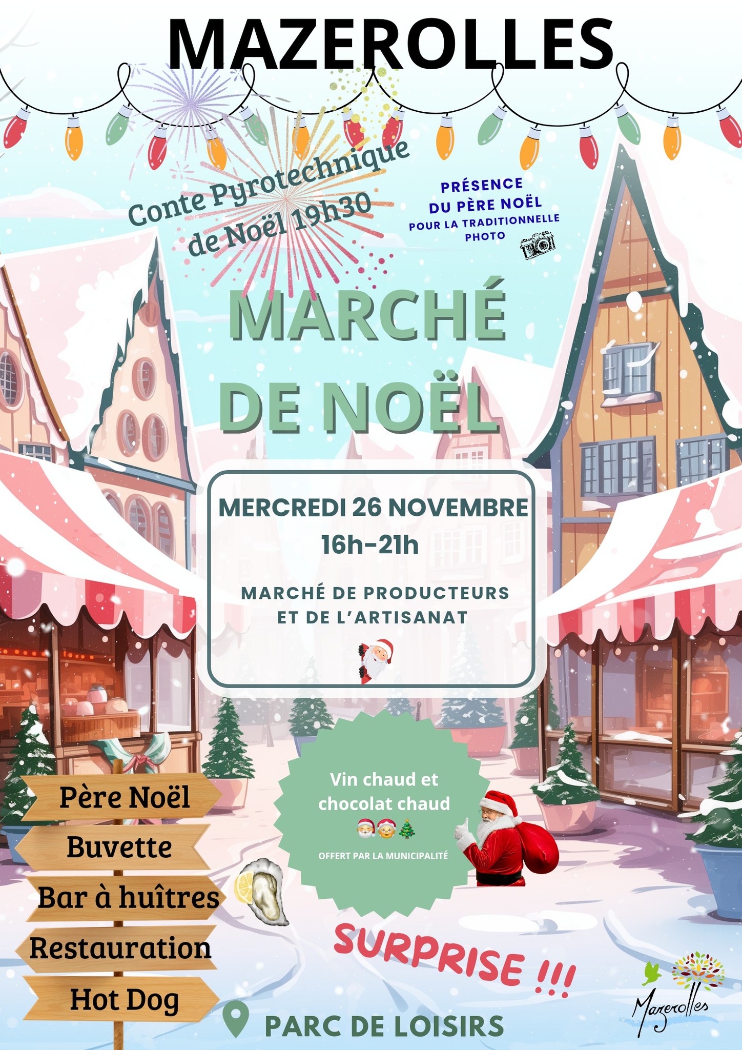 affiche Marché de Noël à  Mazerolles