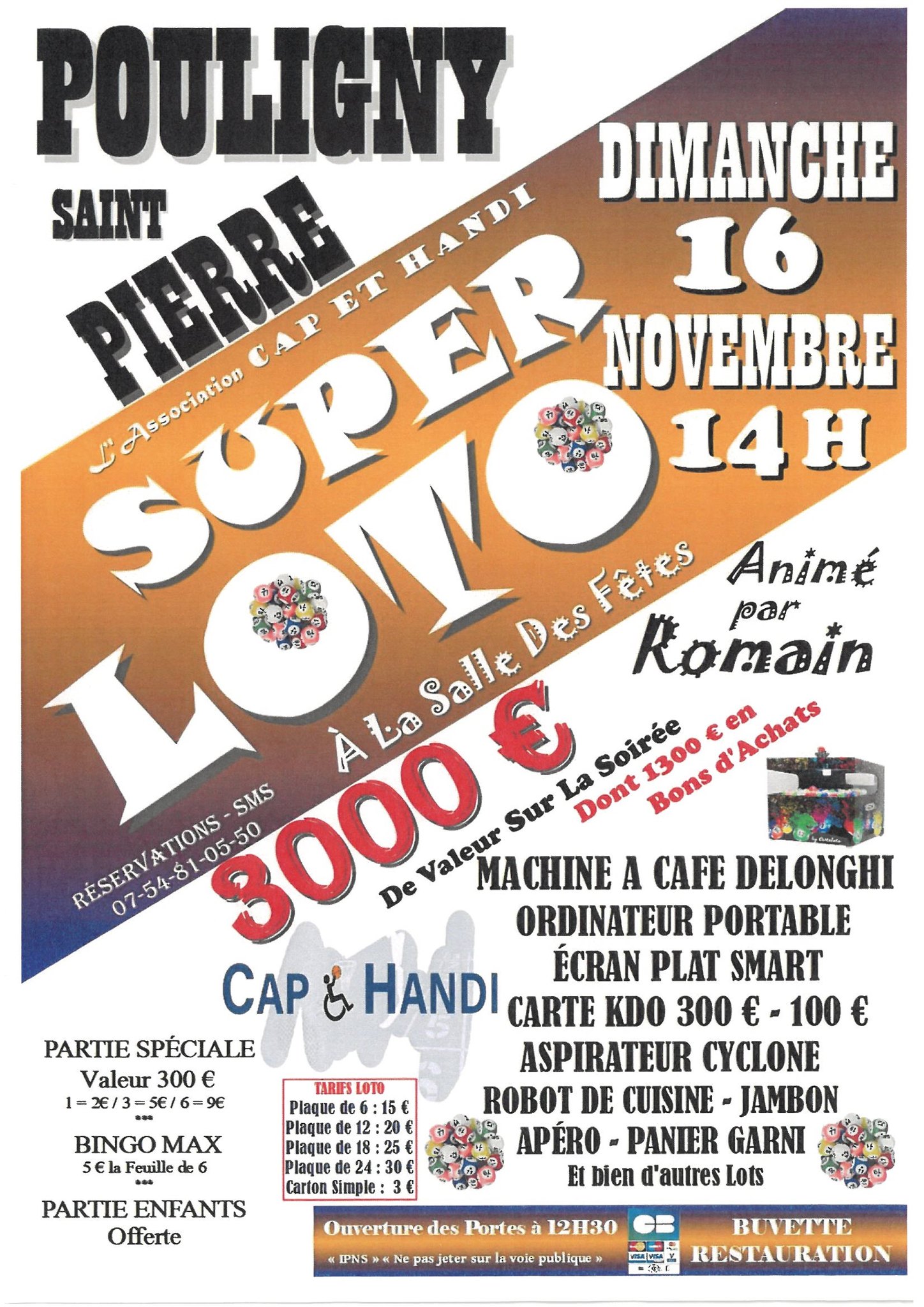 affiche Super Loto à Pouligny-Saint-Pierre