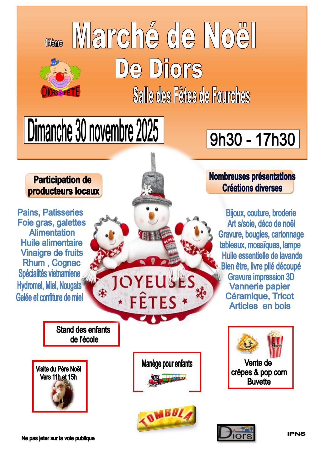 affiche Marché de Noël à Diors