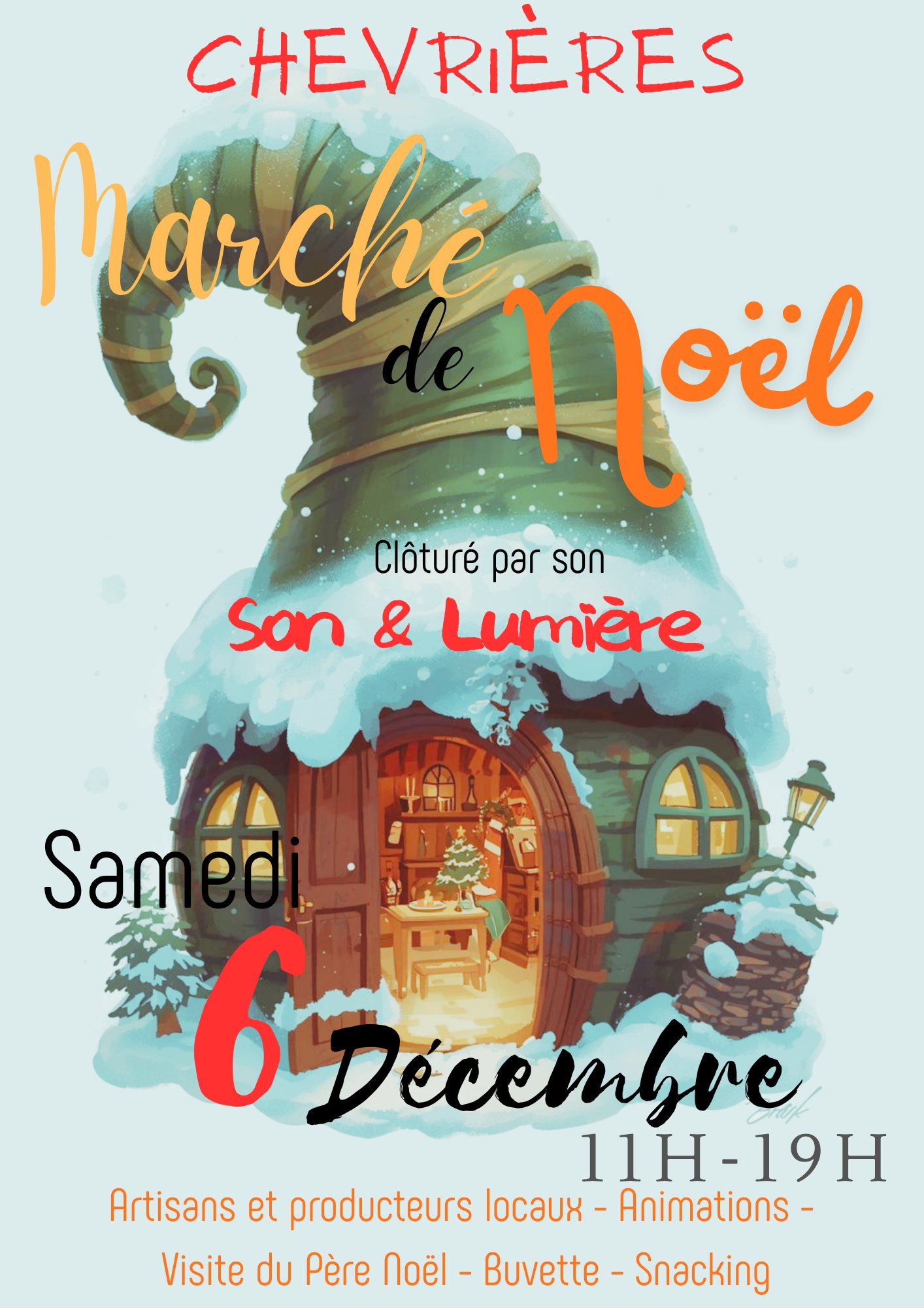 affiche Marché de Noël à  Chevrières