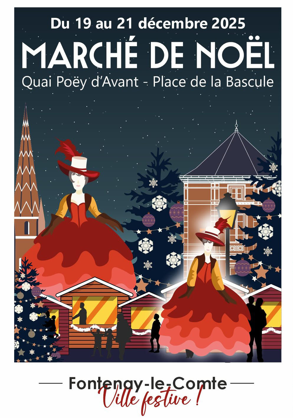 affiche Marché de Noël à Fontenay-le-Comte