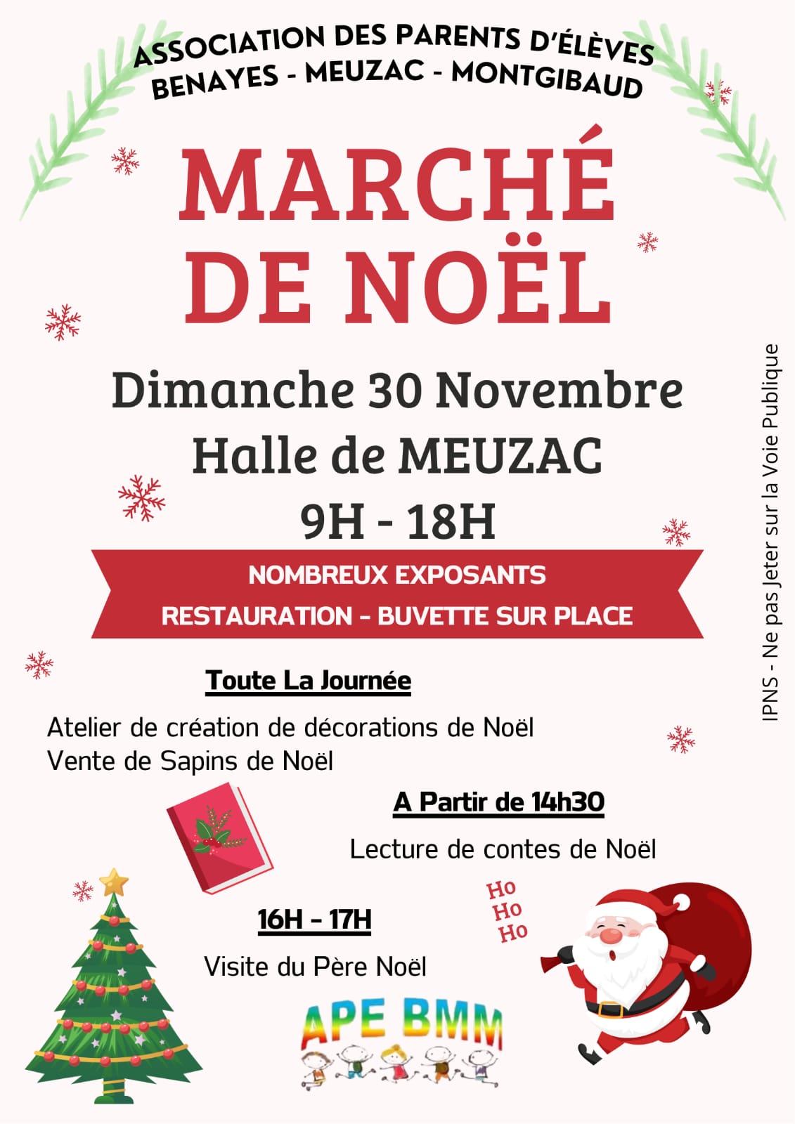affiche Marché de Noël à Meuzac