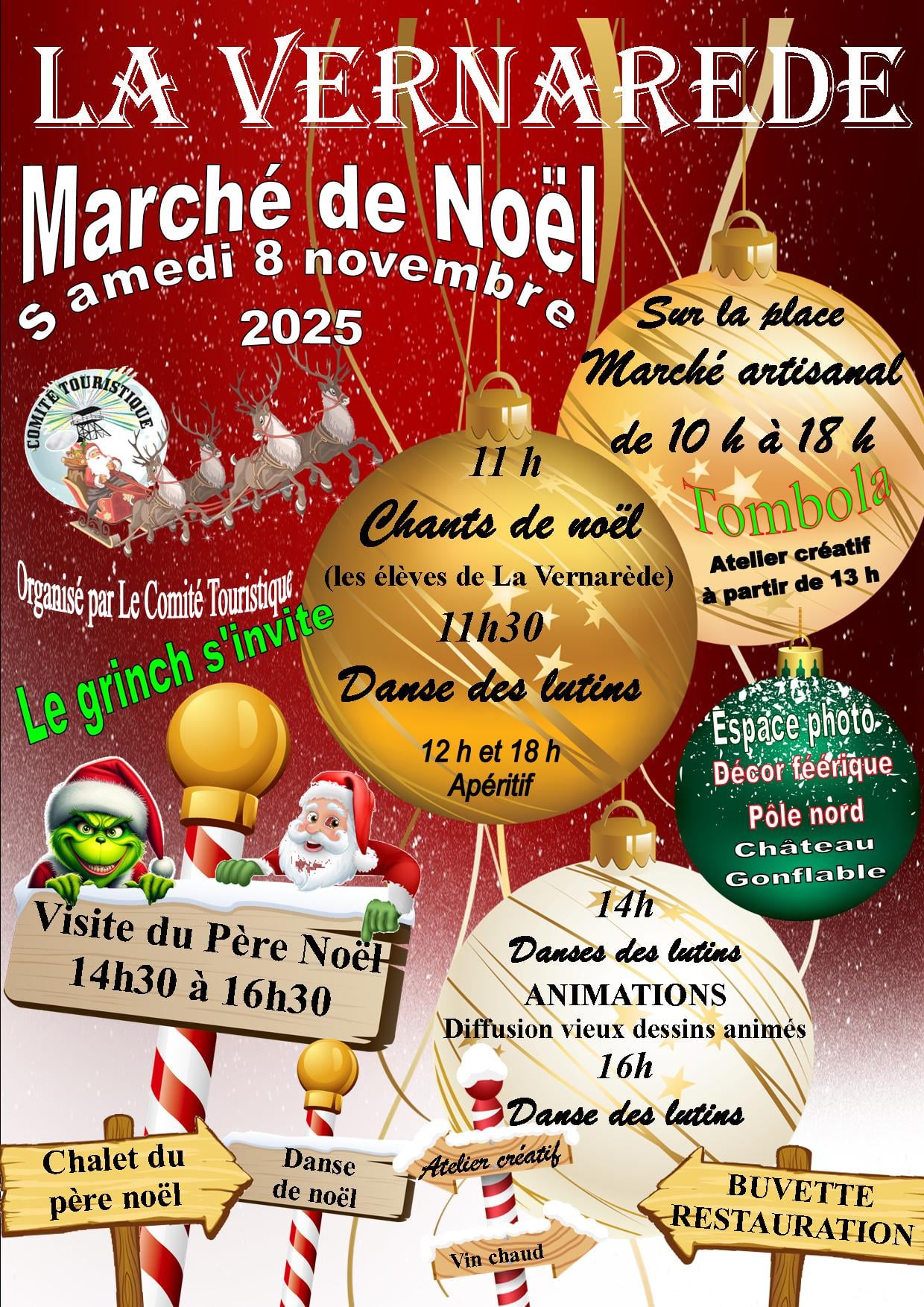 affiche Marché de Noël à La Vernarède