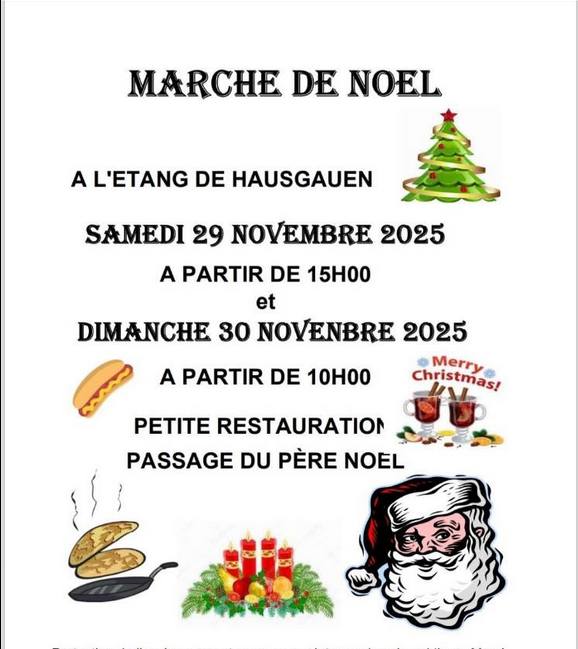 affiche Marché de Noël à  Hausgauen