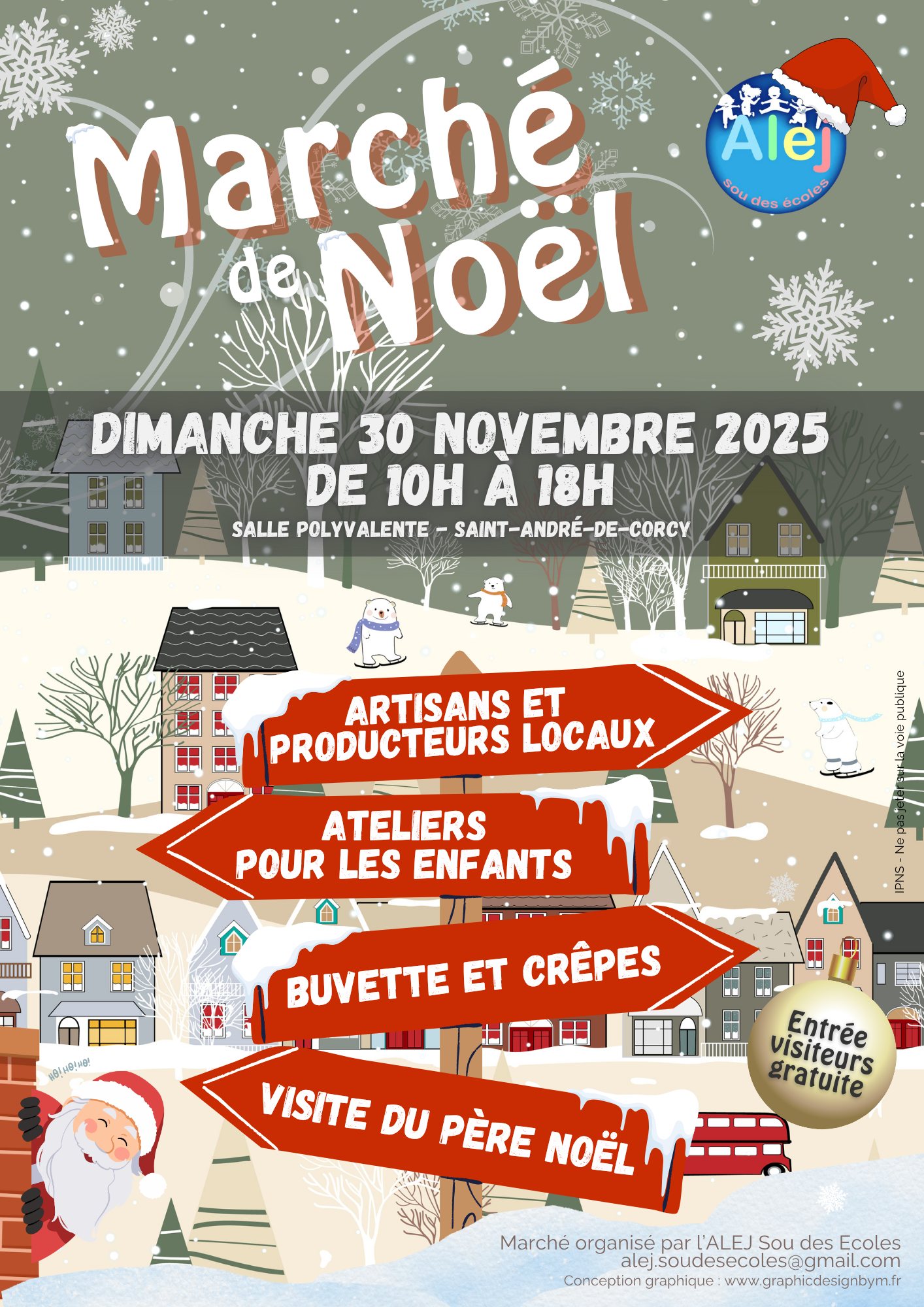 affiche Marché de Noël à  Saint-André-de-Corcy