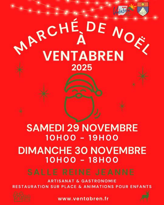 affiche Marché de Noël à  Ventabren
