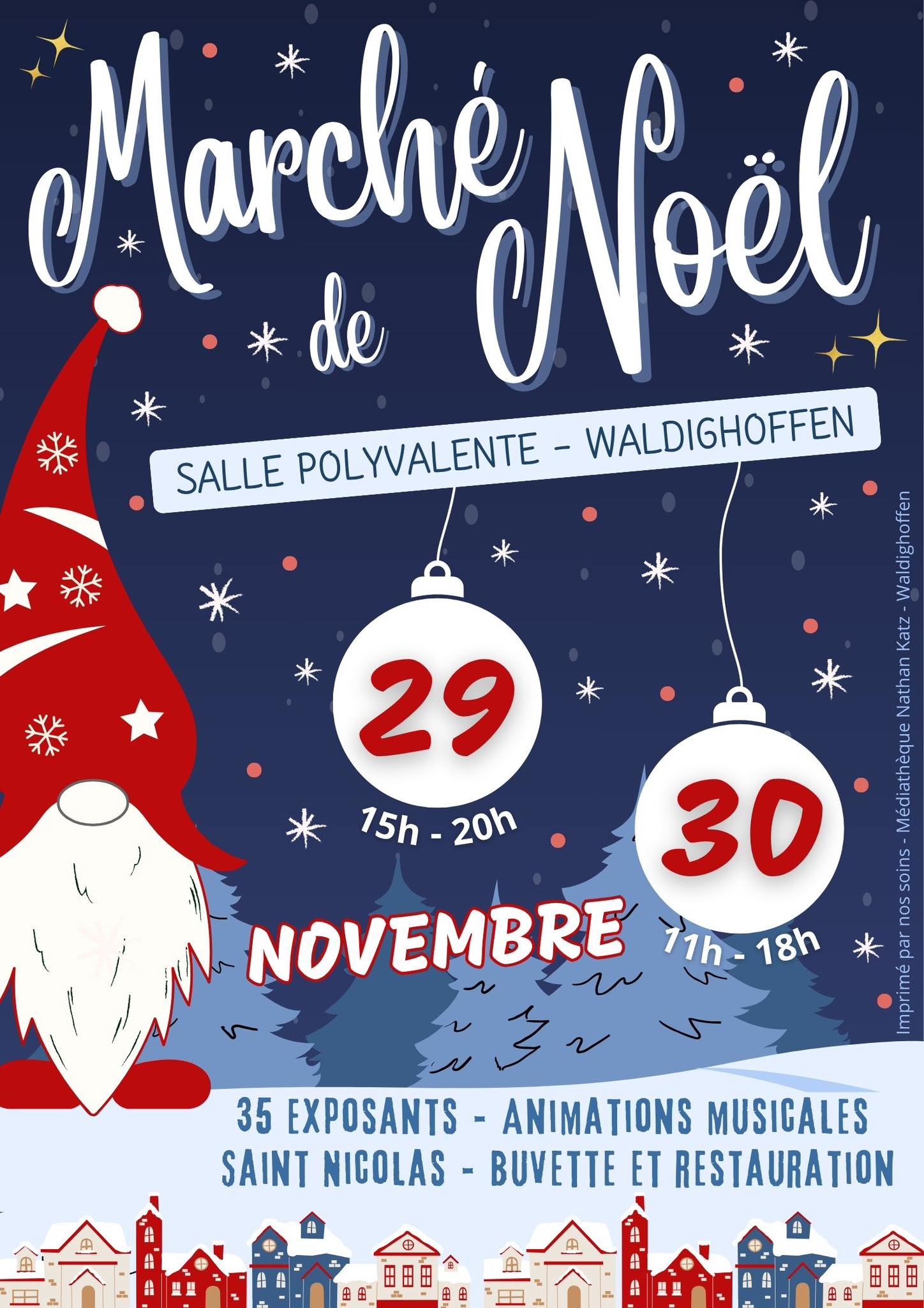 affiche Marché de Noël à Waldighofen