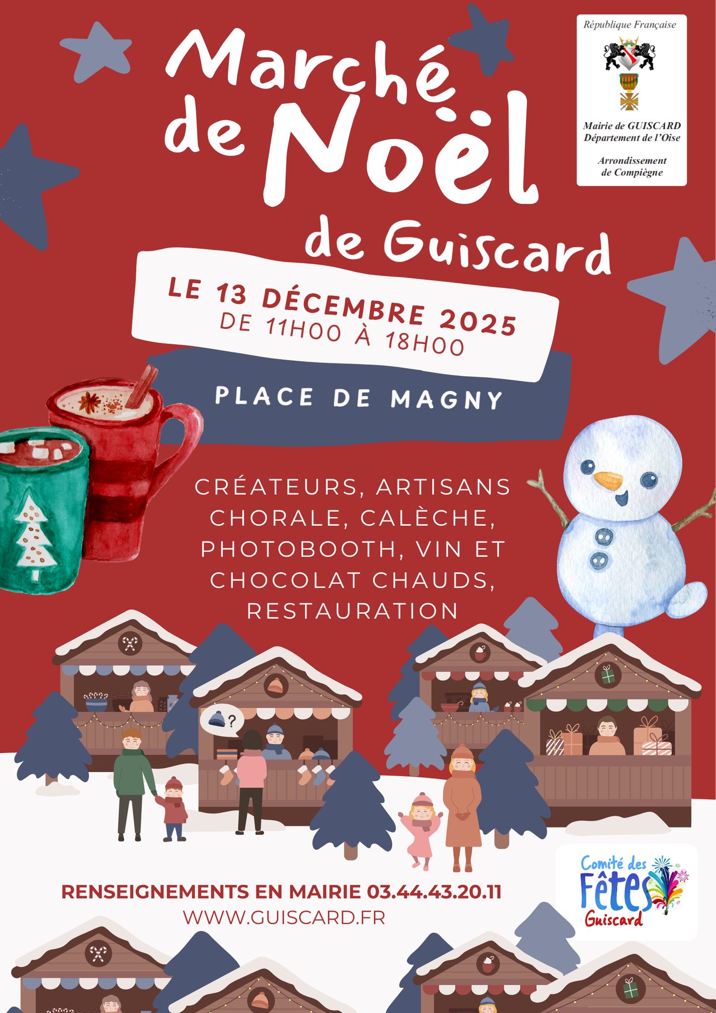 affiche Marché de Noël à  Guiscard