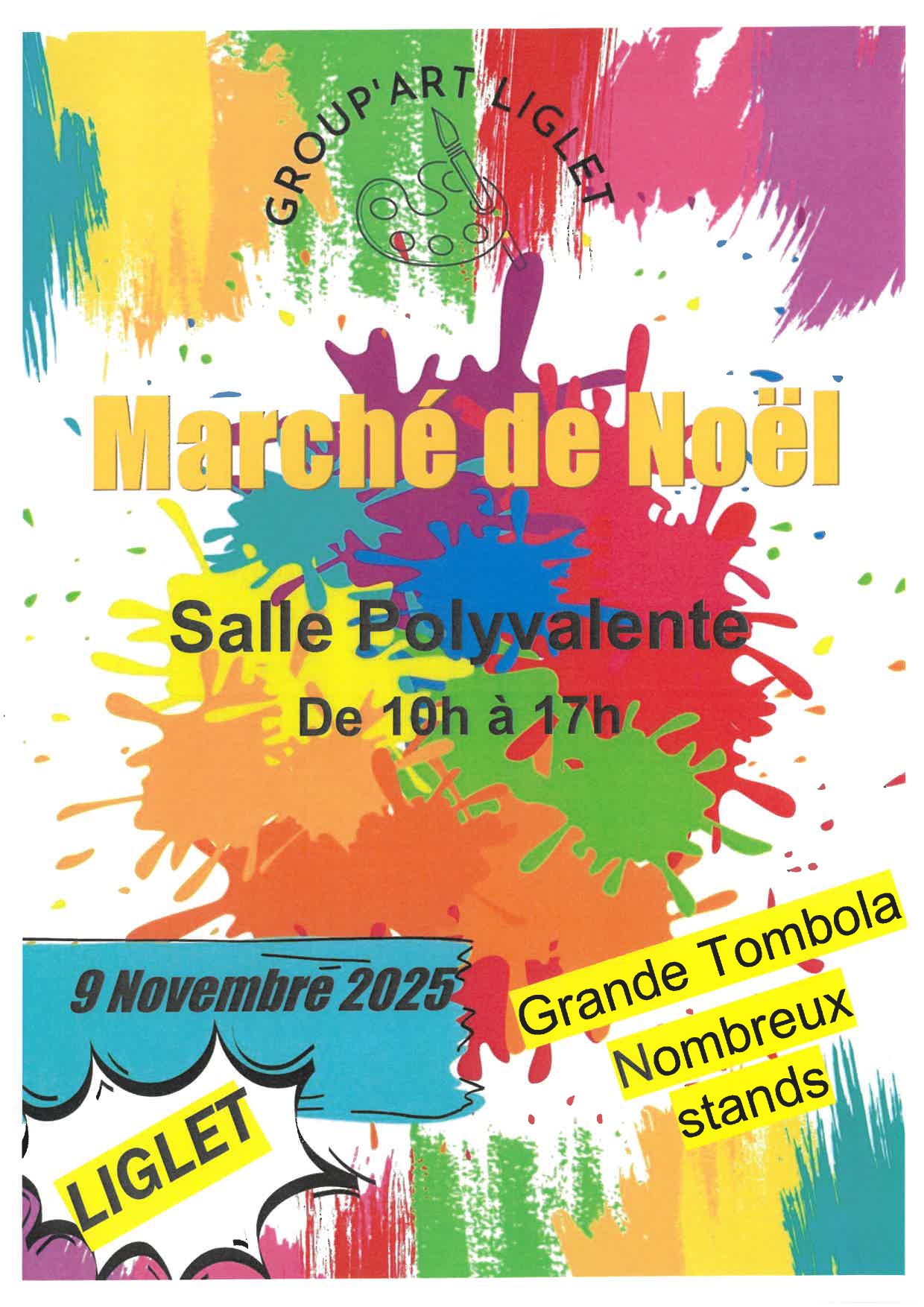 affiche Marché de Noël à  Liglet
