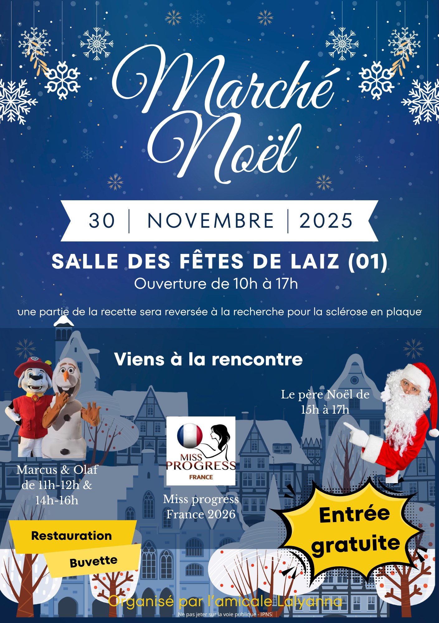 affiche Marché Noël à  Laiz