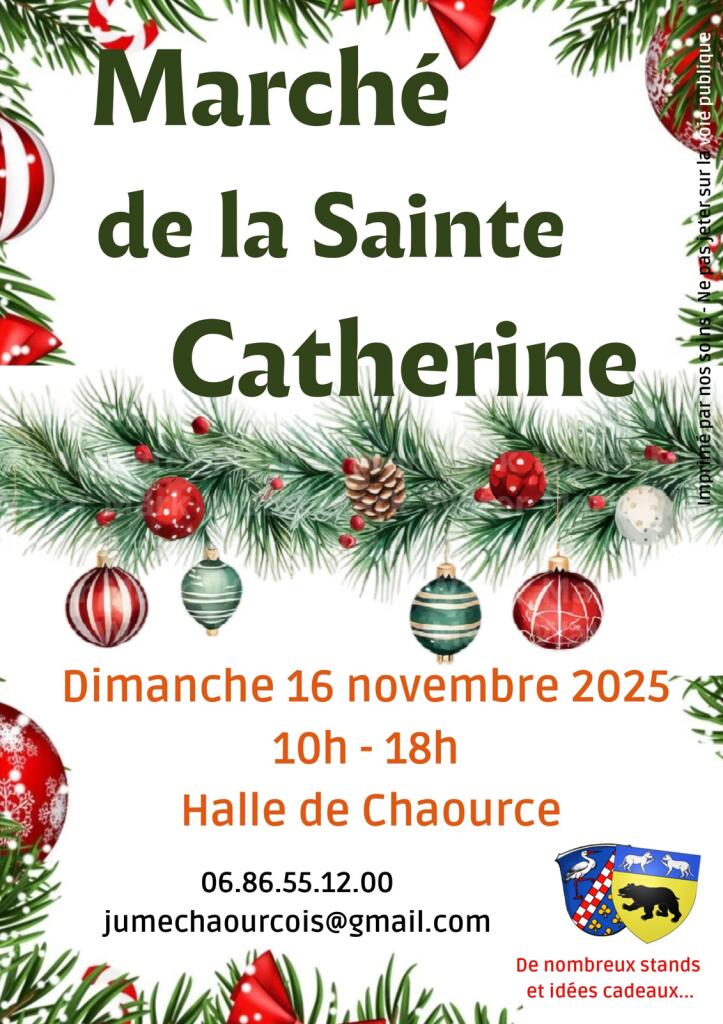 affiche Marché de Sainte-Catherine à Chaource
