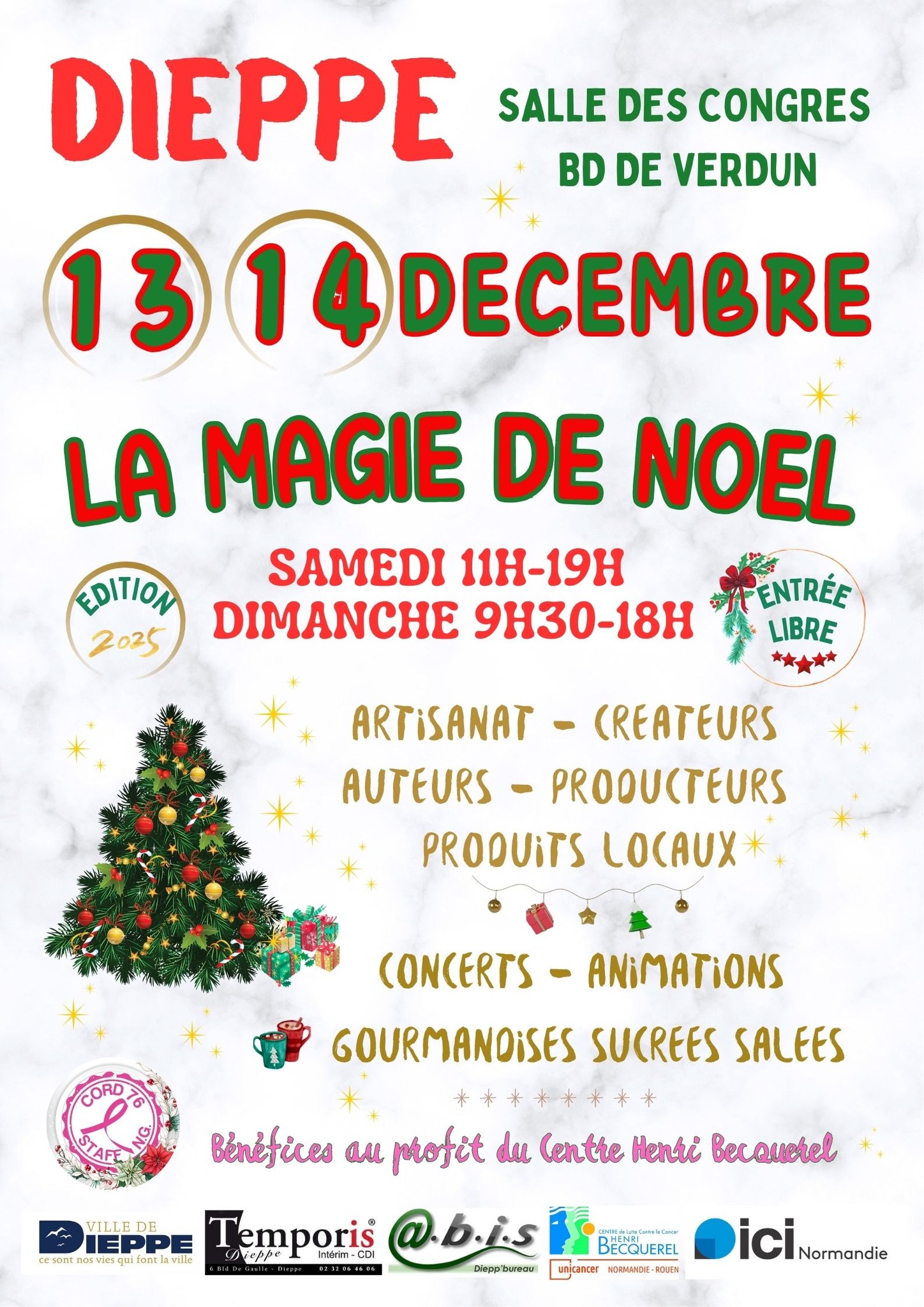 affiche La Magie de Noel à Dieppe