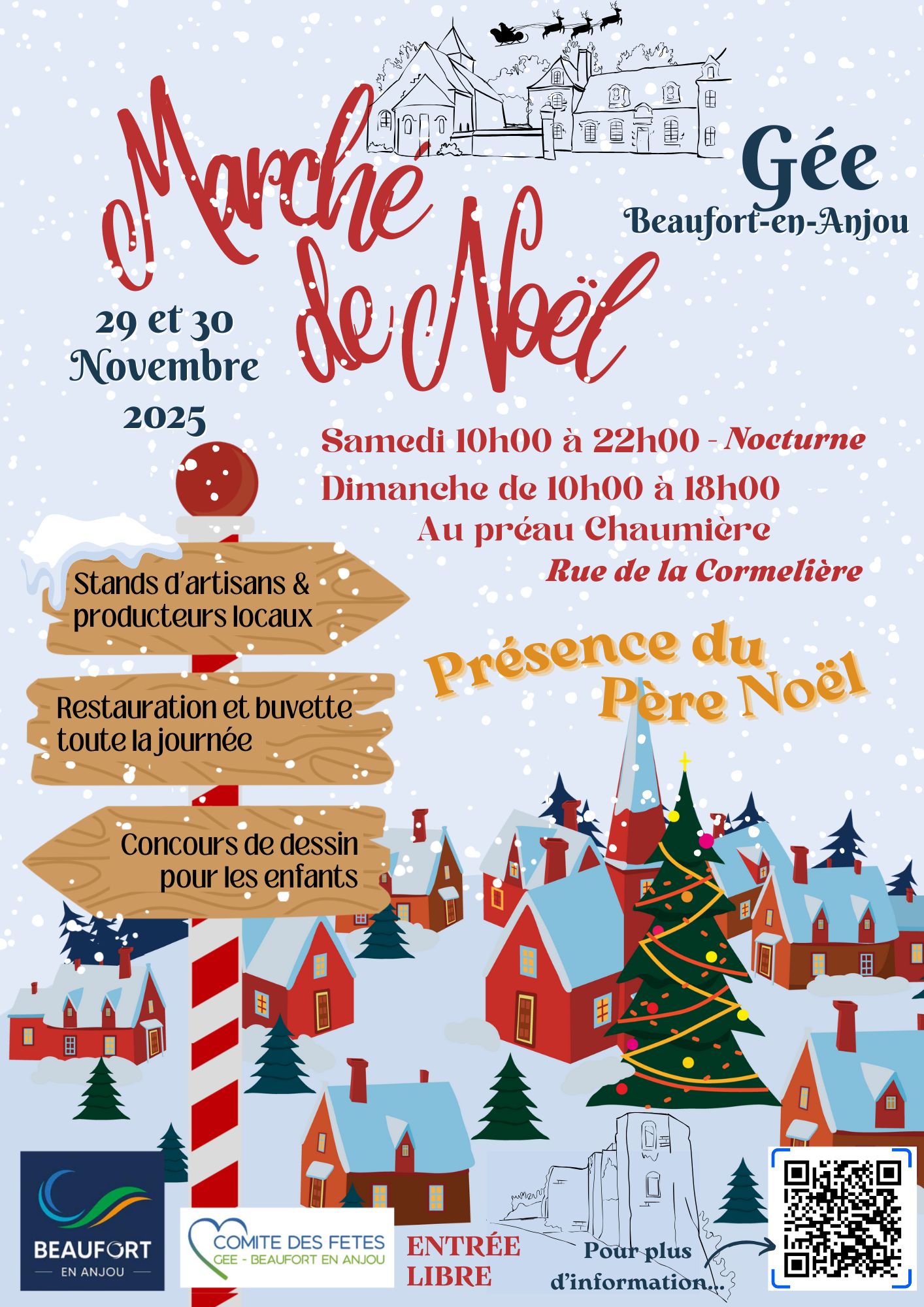 affiche Marché de Noël à Gée