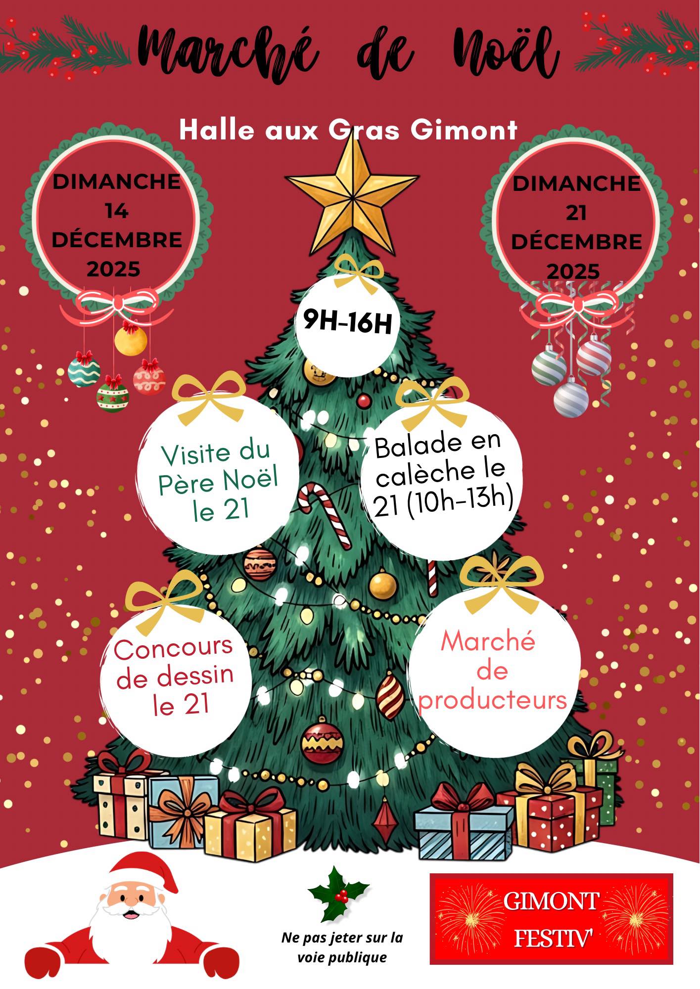 affiche Marché de Noël à  Gimont