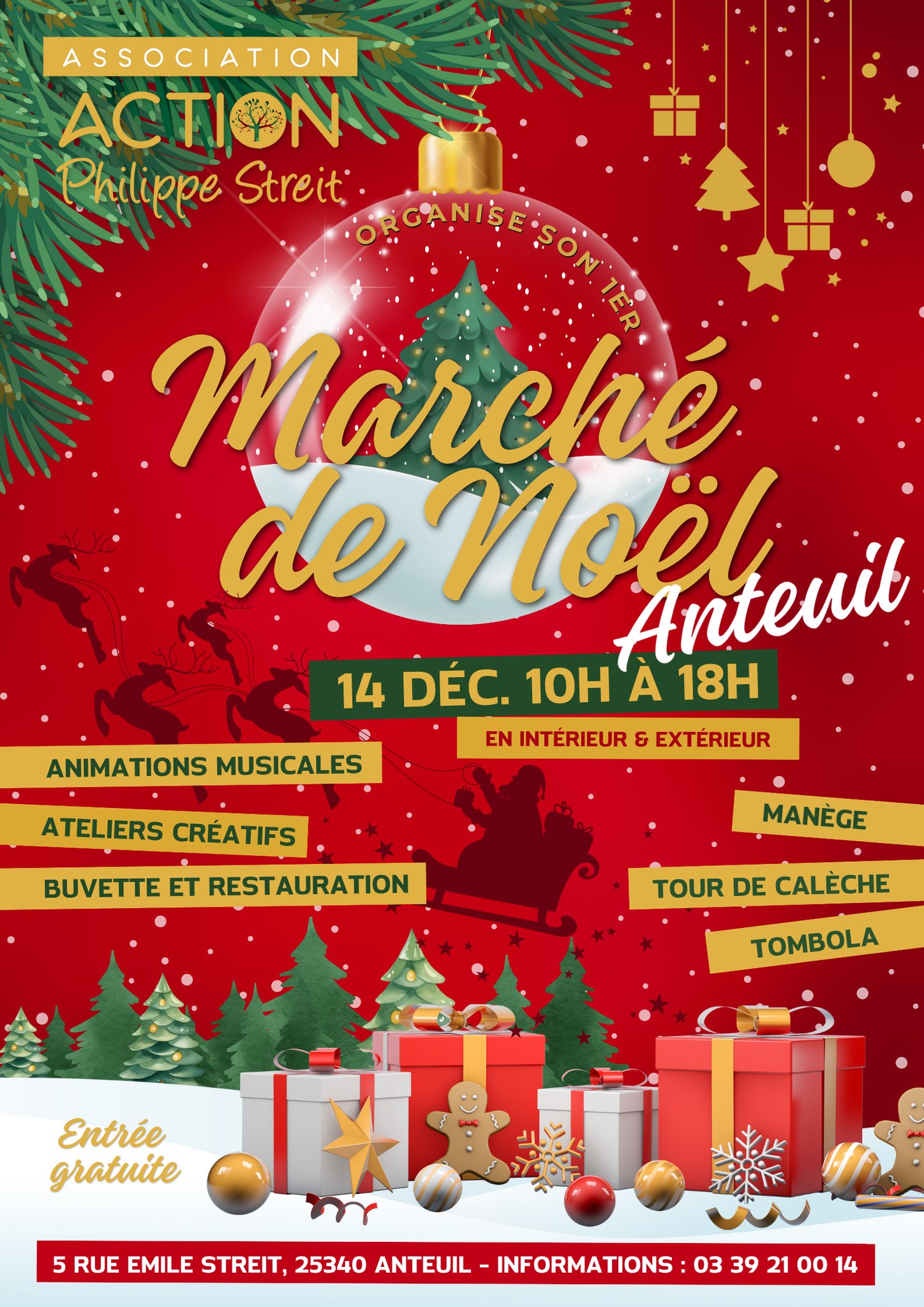 affiche Marché de Noël à Anteuil
