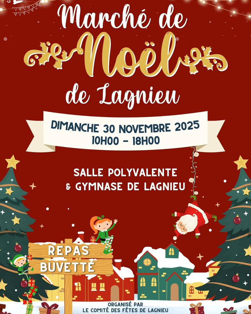 affiche Marché de Noël à  Lagnieu