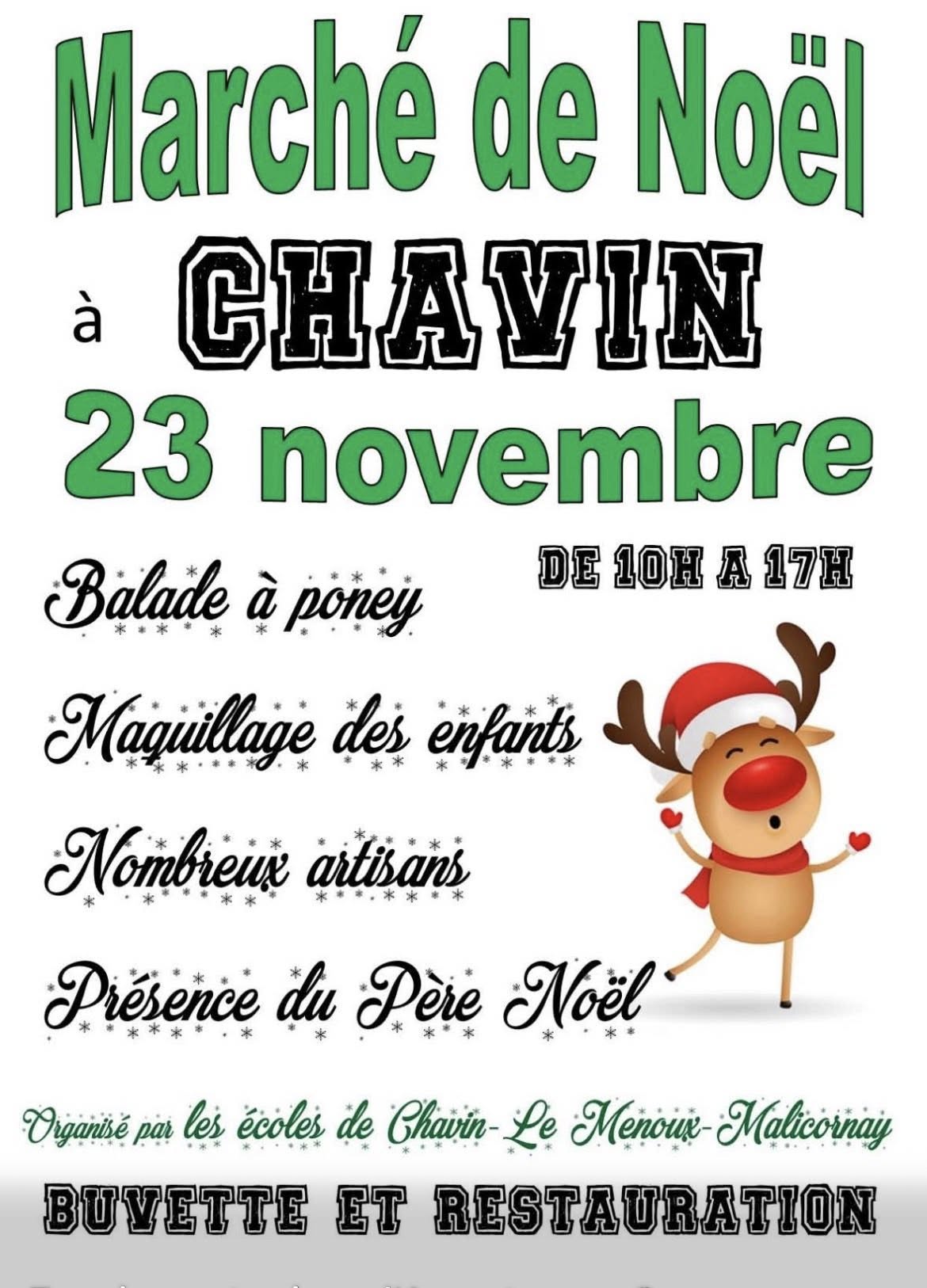 affiche Marché de Noël à  Chavin