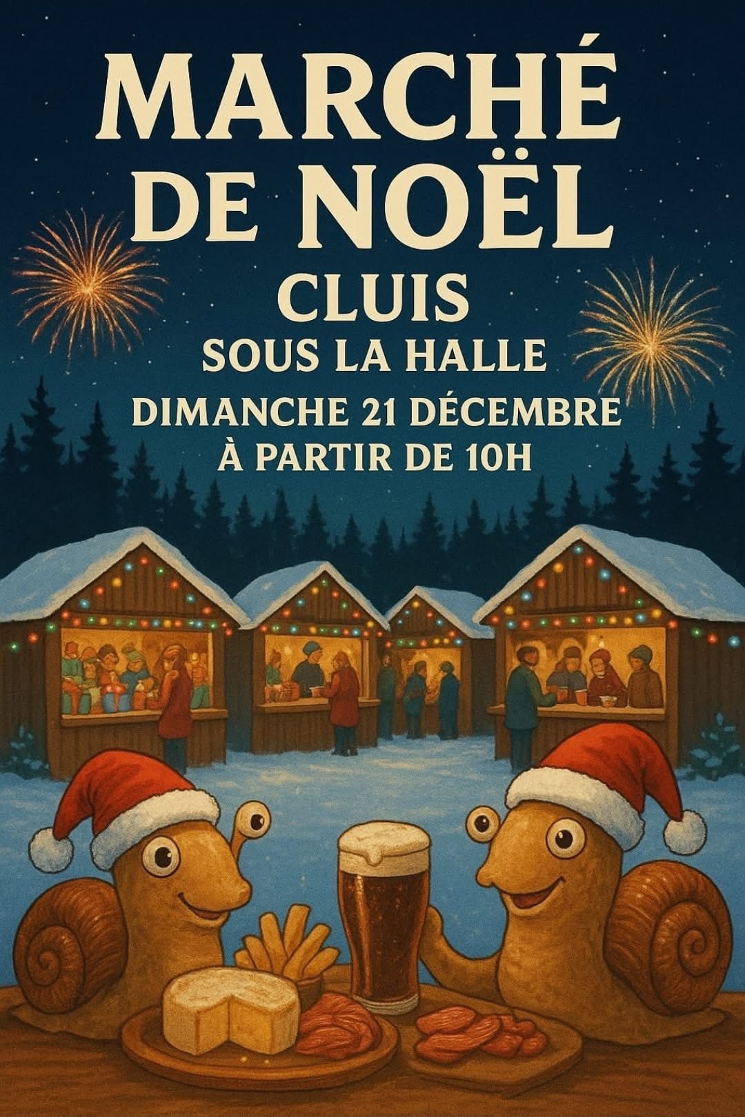 affiche Marché de Noël à  Cluis