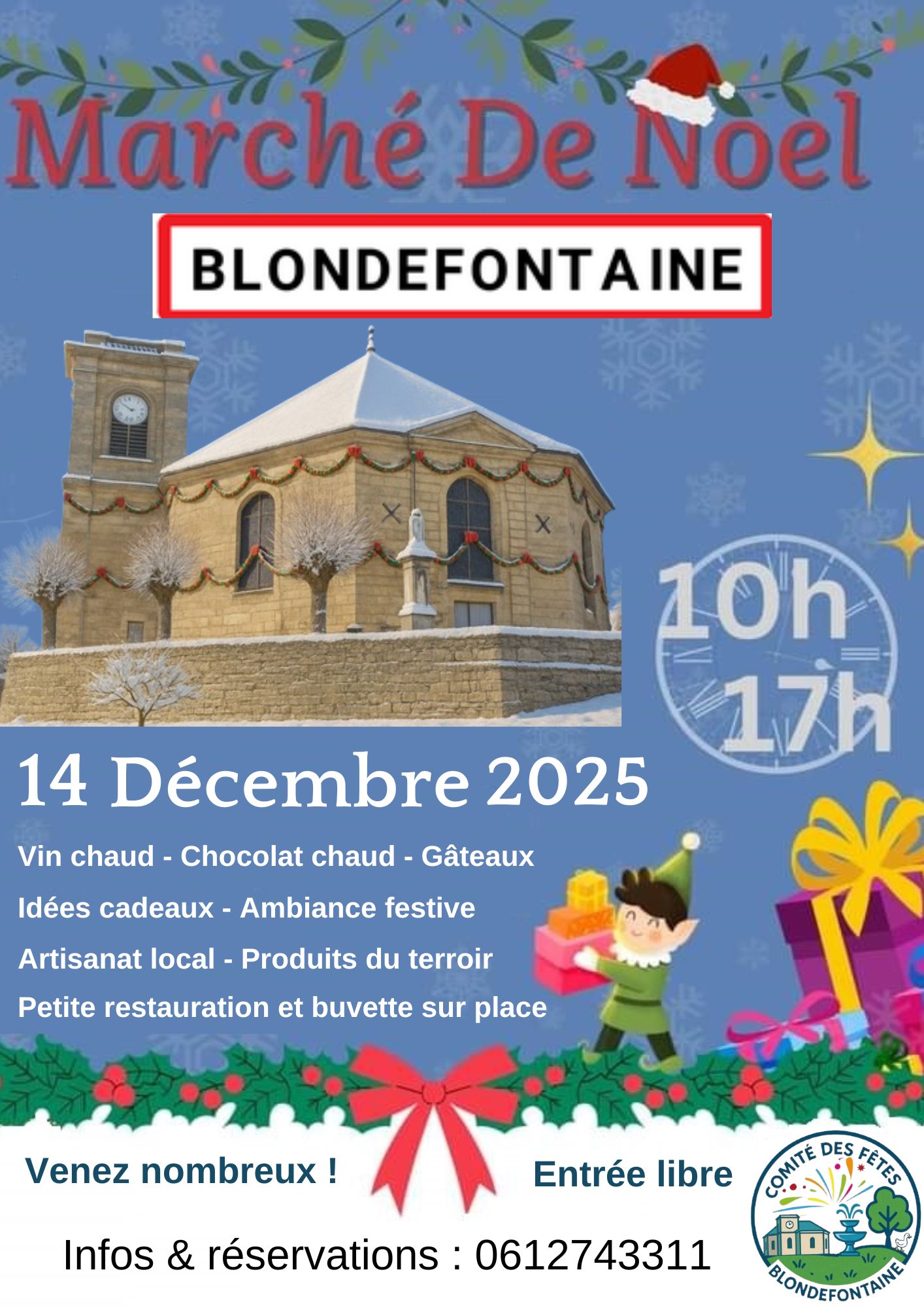 affiche Marché De Noel à  Blondefontaine