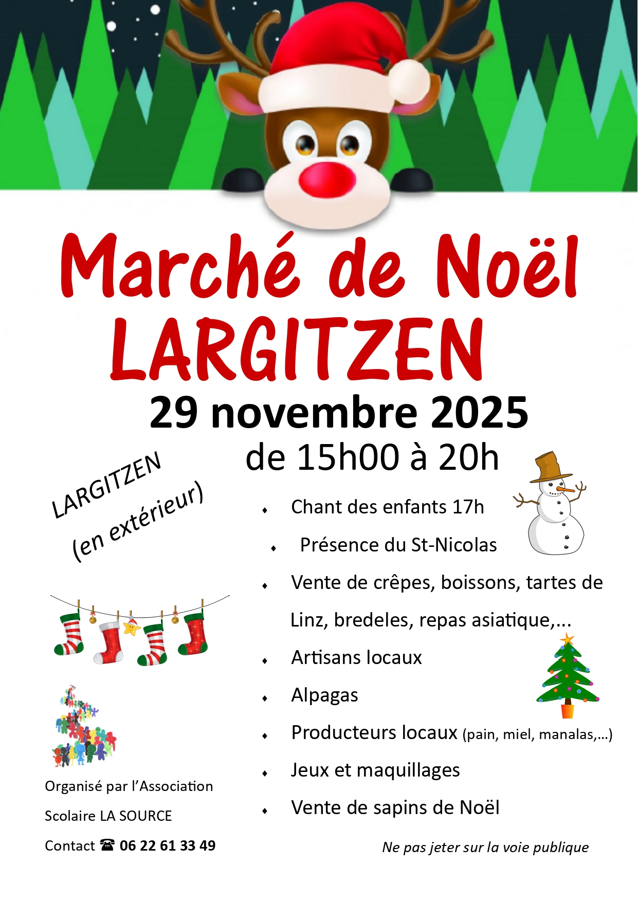 affiche Marché de Noël à  Largitzen