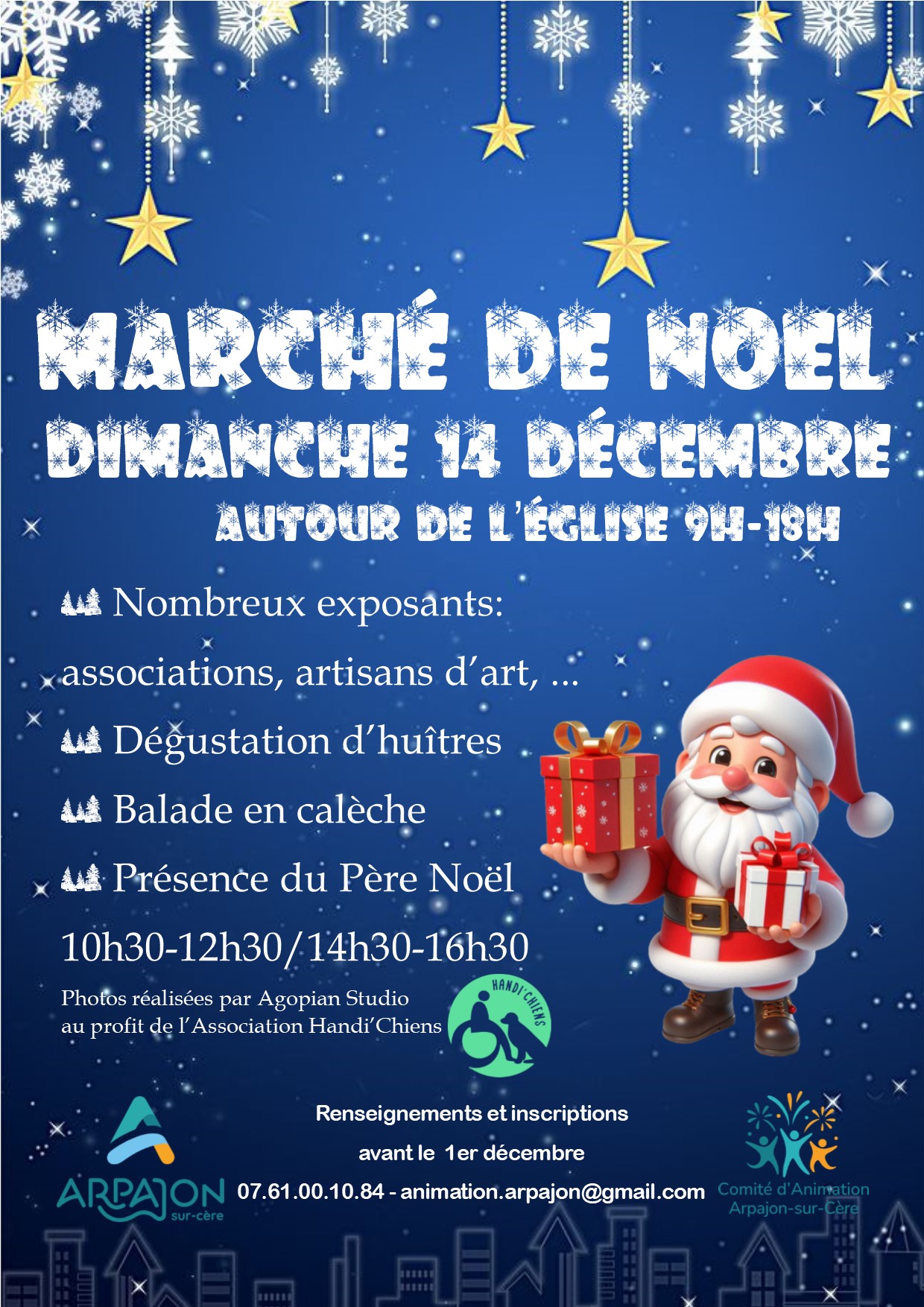 affiche Marché de Noel à  Arpajon-sur-Cère
