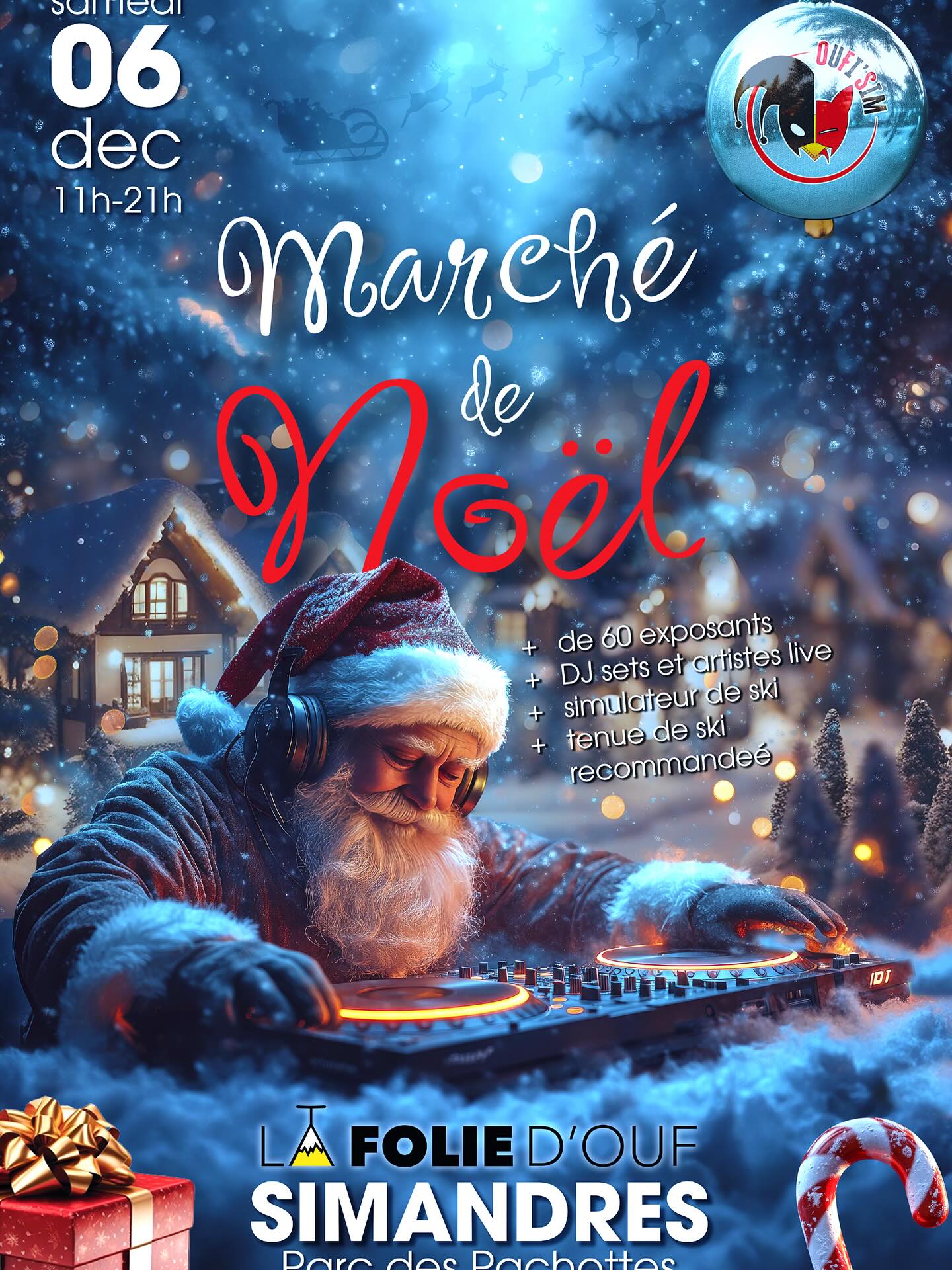 affiche Marché de Noël à  Simandres