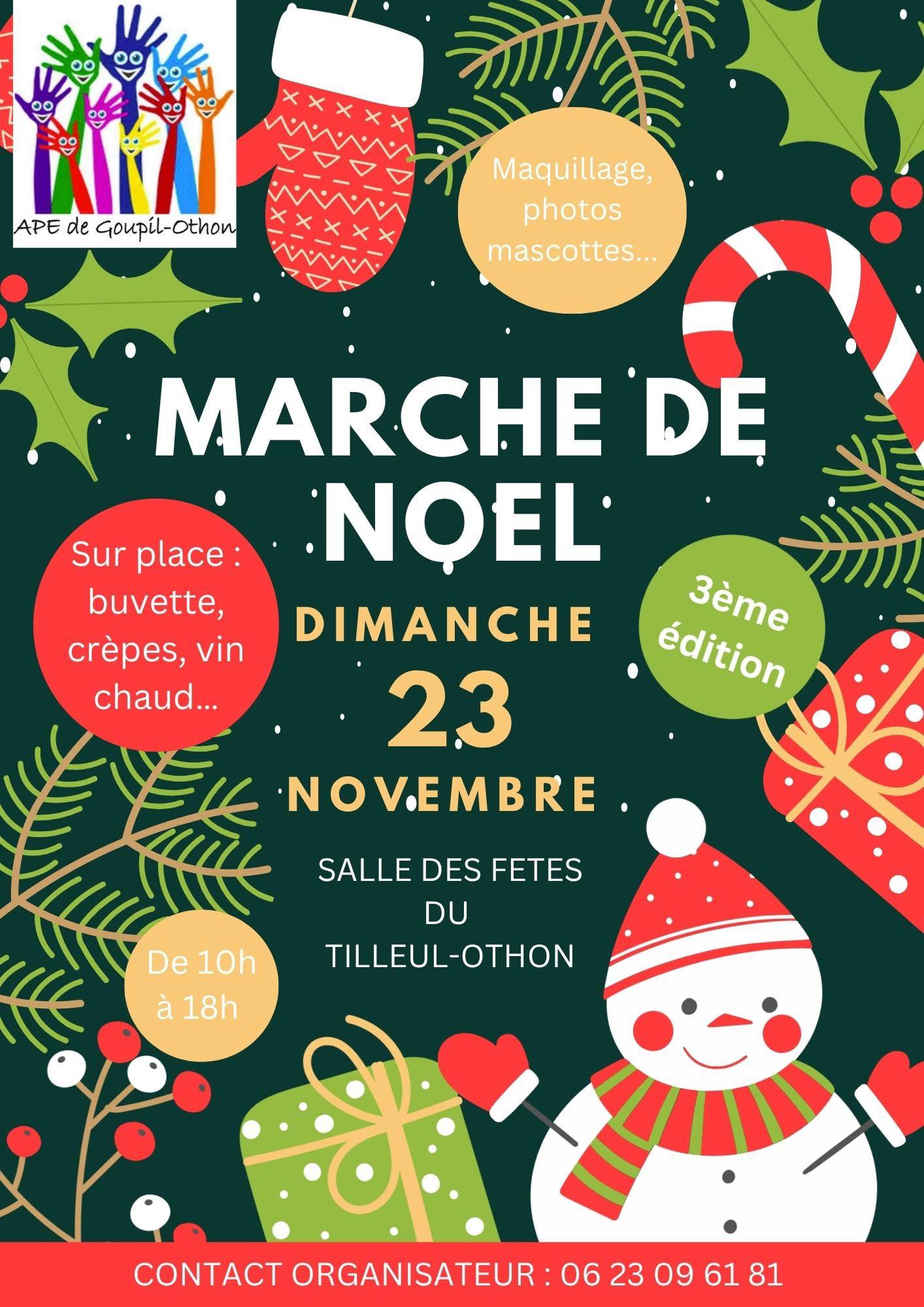 affiche Marché de Noël à Le Tilleul-Othon