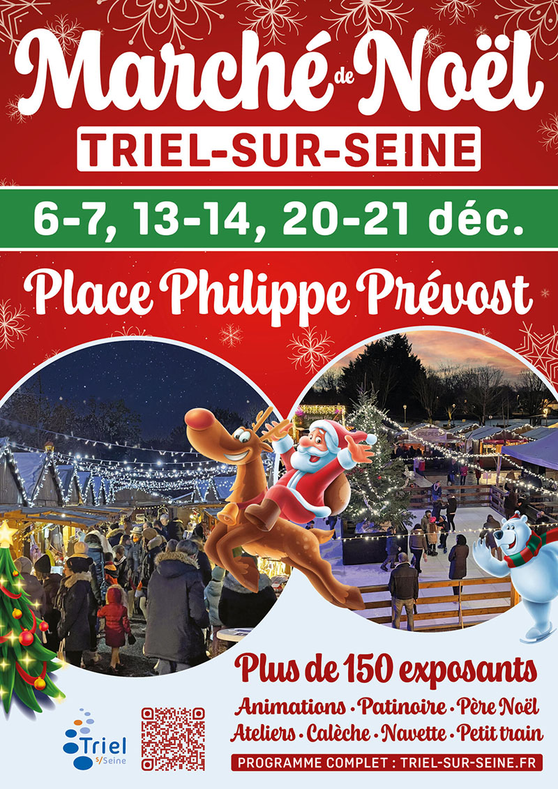 affiche Marché de Noël à Triel-sur-Seine
