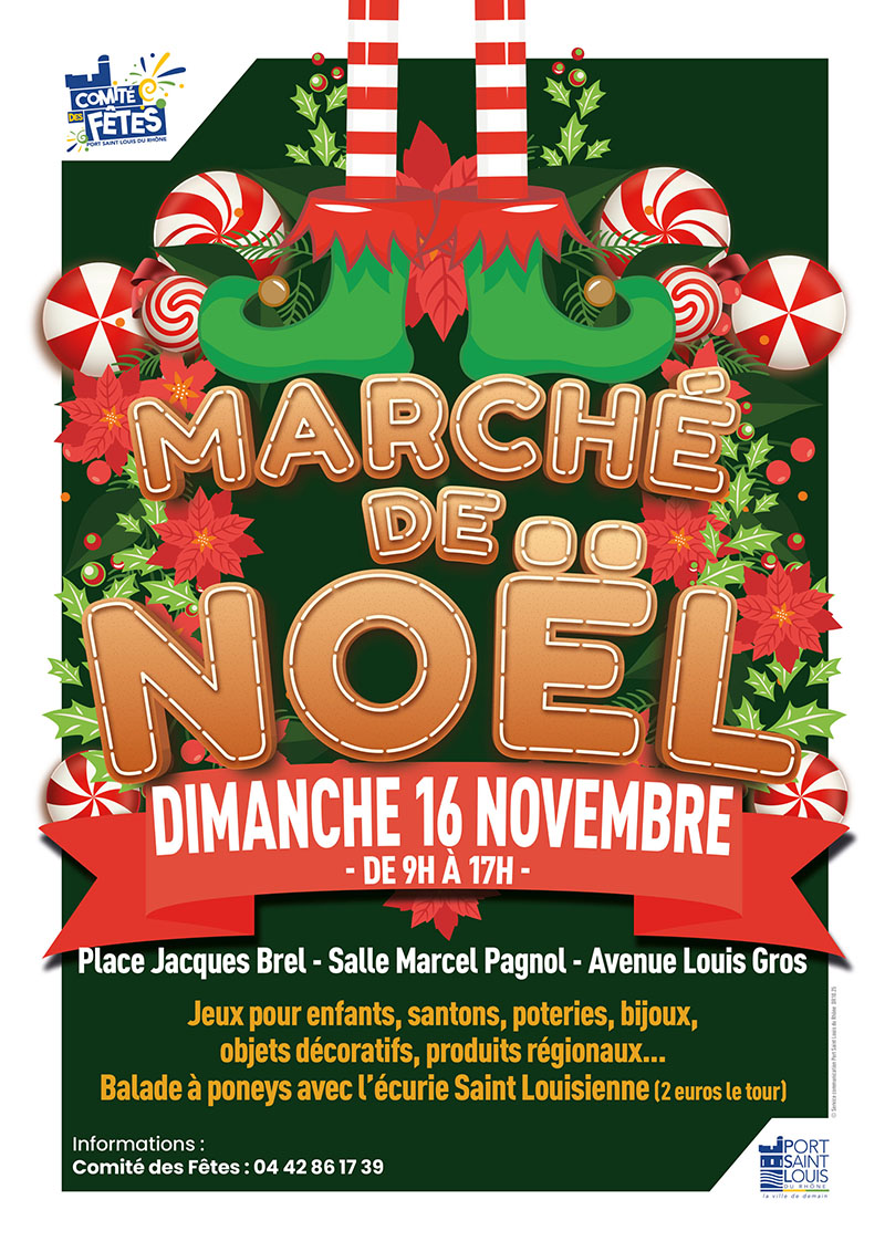 affiche Marché de Noël à  Port-Saint-Louis-du-Rhône