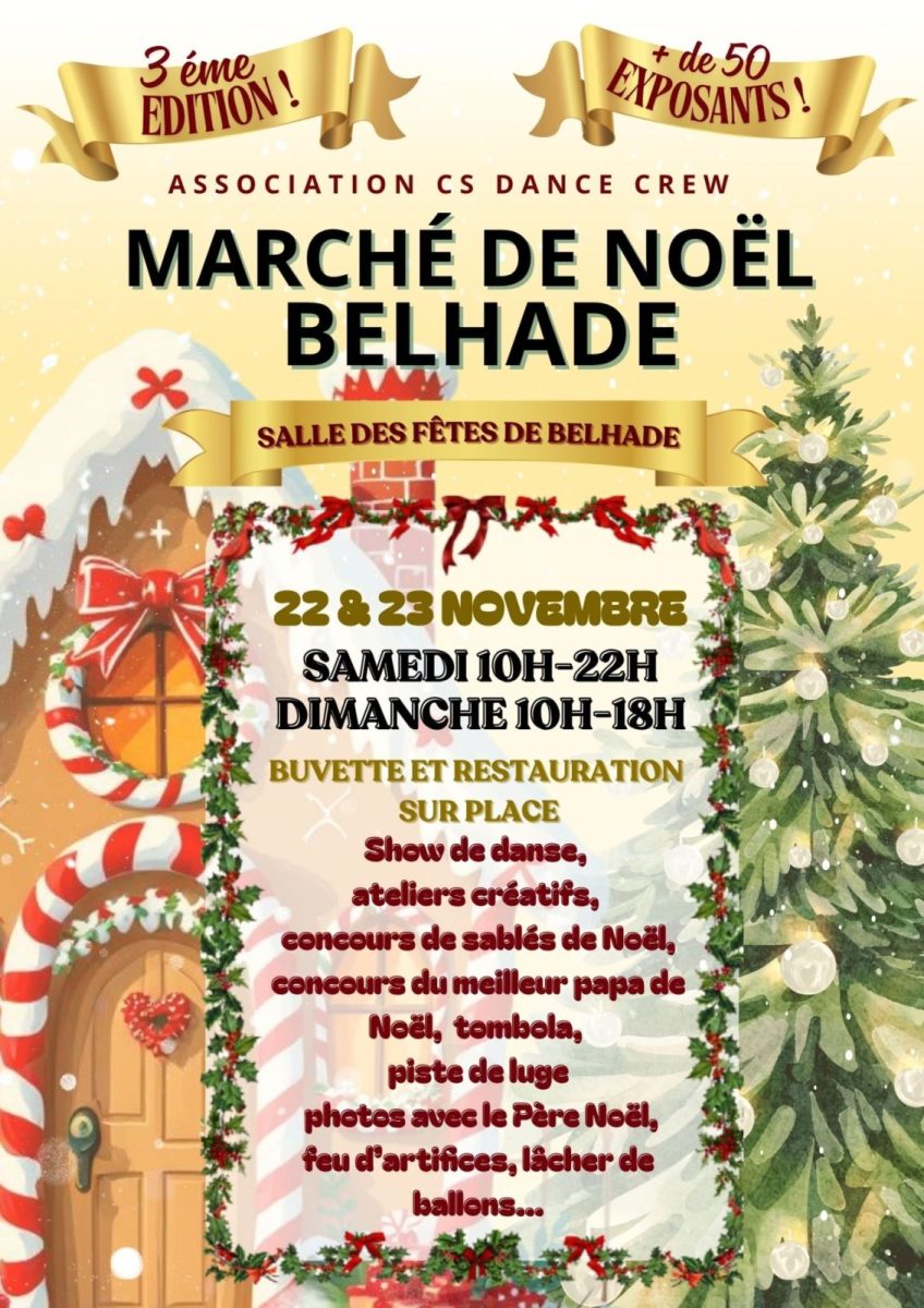 affiche Marché de Noël à  Belhade