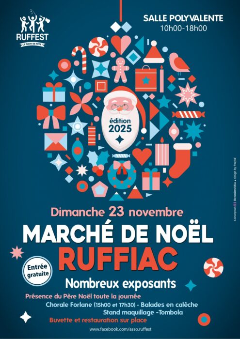 affiche Marché de Noël à  Ruffiac